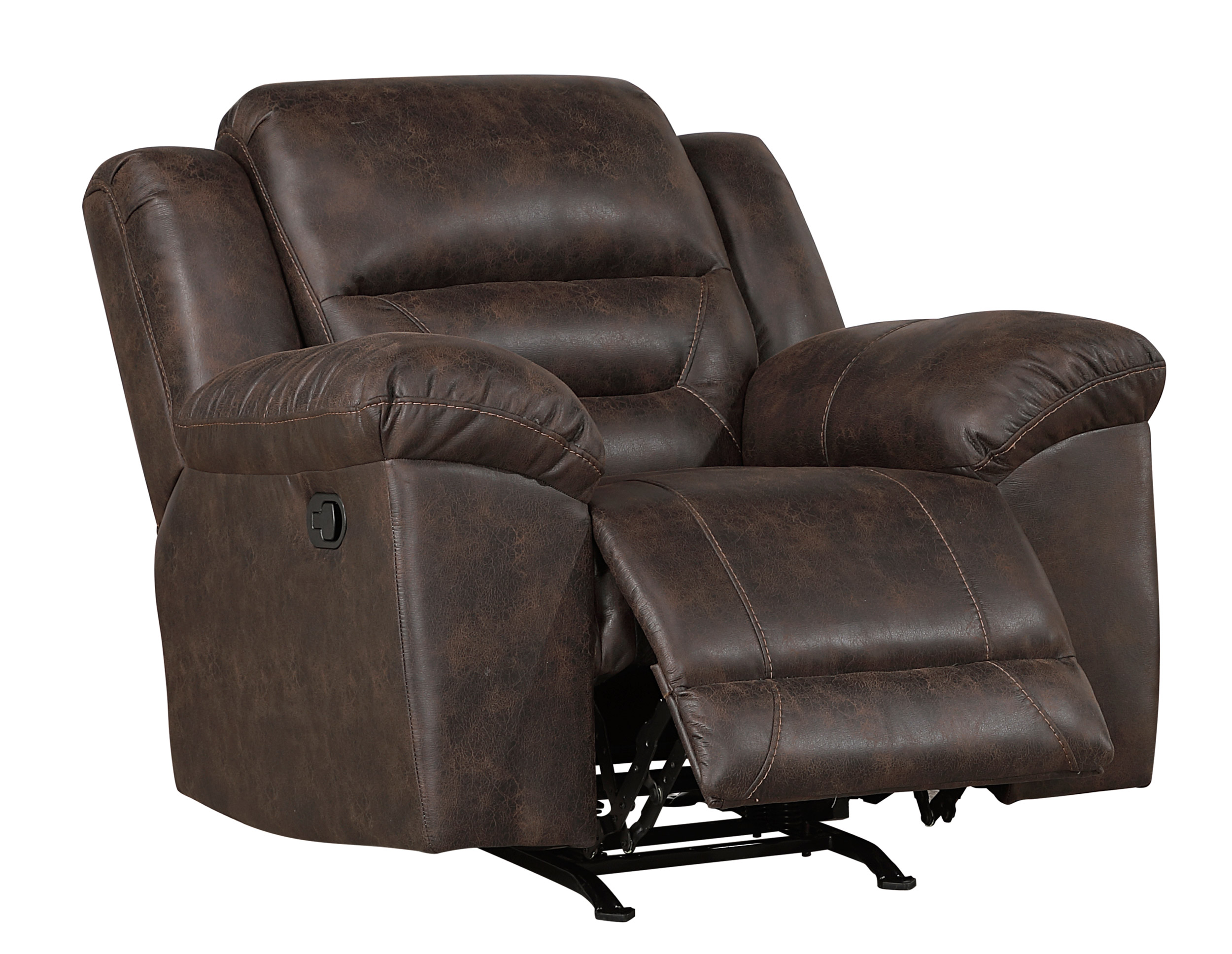 Hazen Microfiber Double Reclining Living Room Set