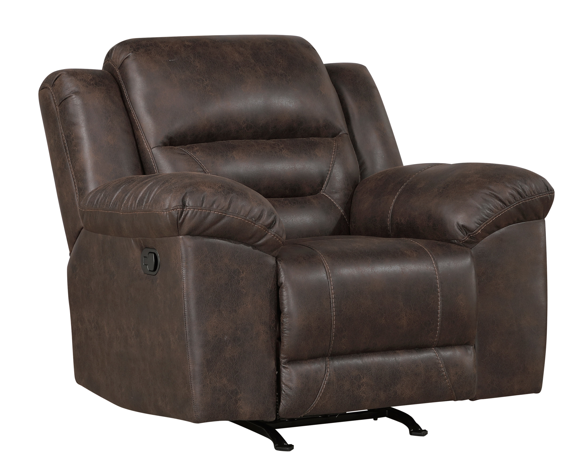 Hazen Microfiber Double Reclining Living Room Set