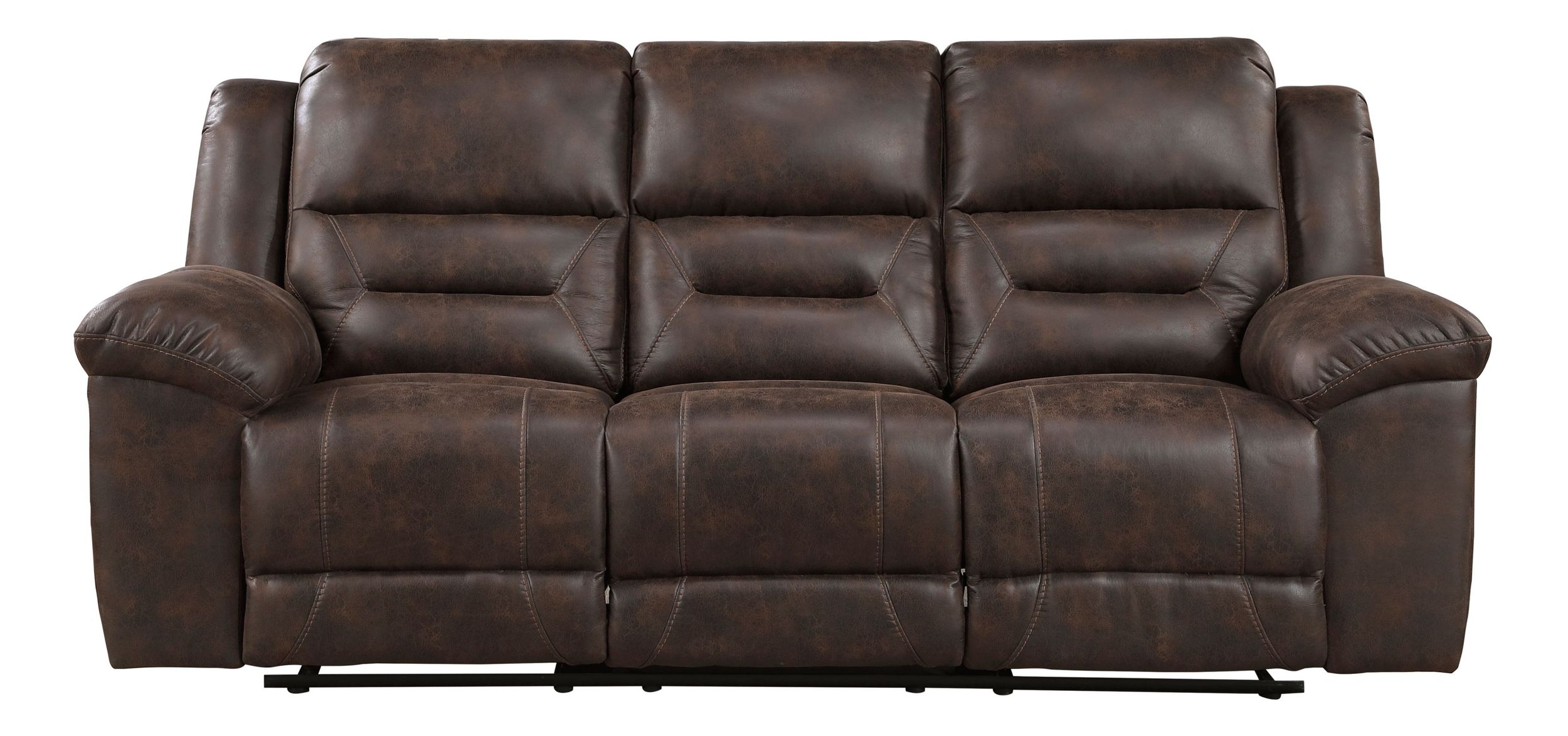 Hazen Microfiber Double Reclining Sofa