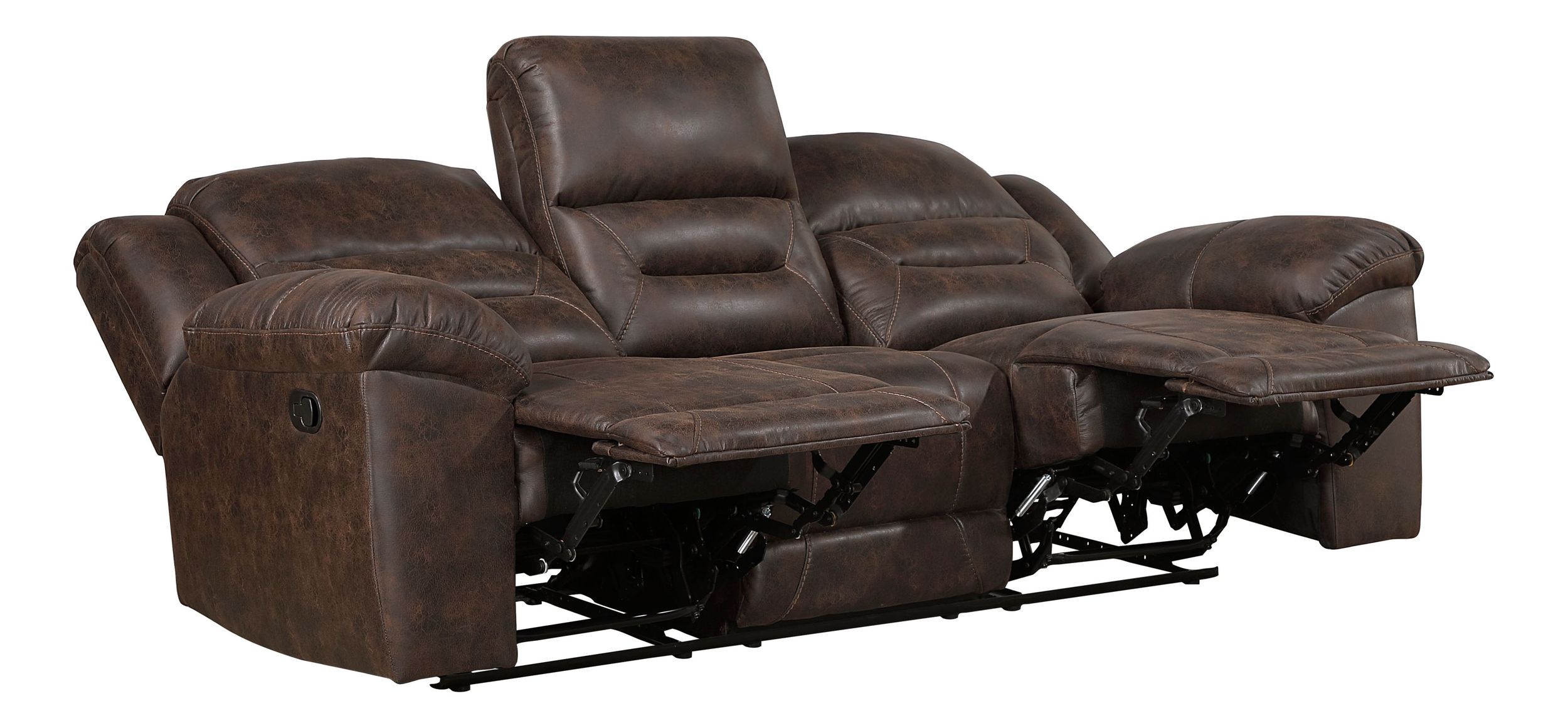 Hazen Microfiber Double Reclining Sofa