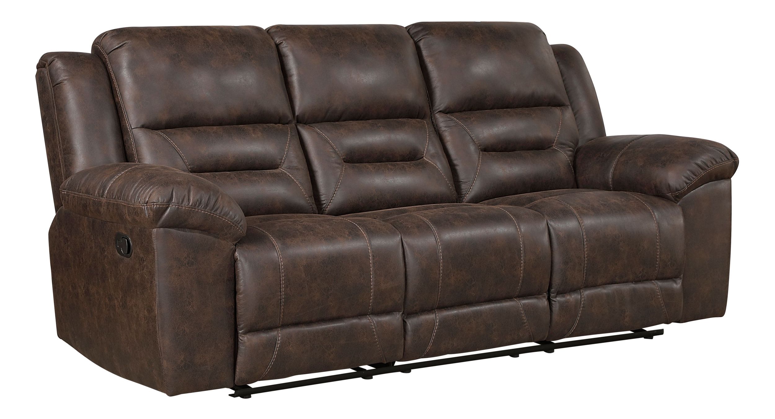 Hazen Microfiber Double Reclining Sofa