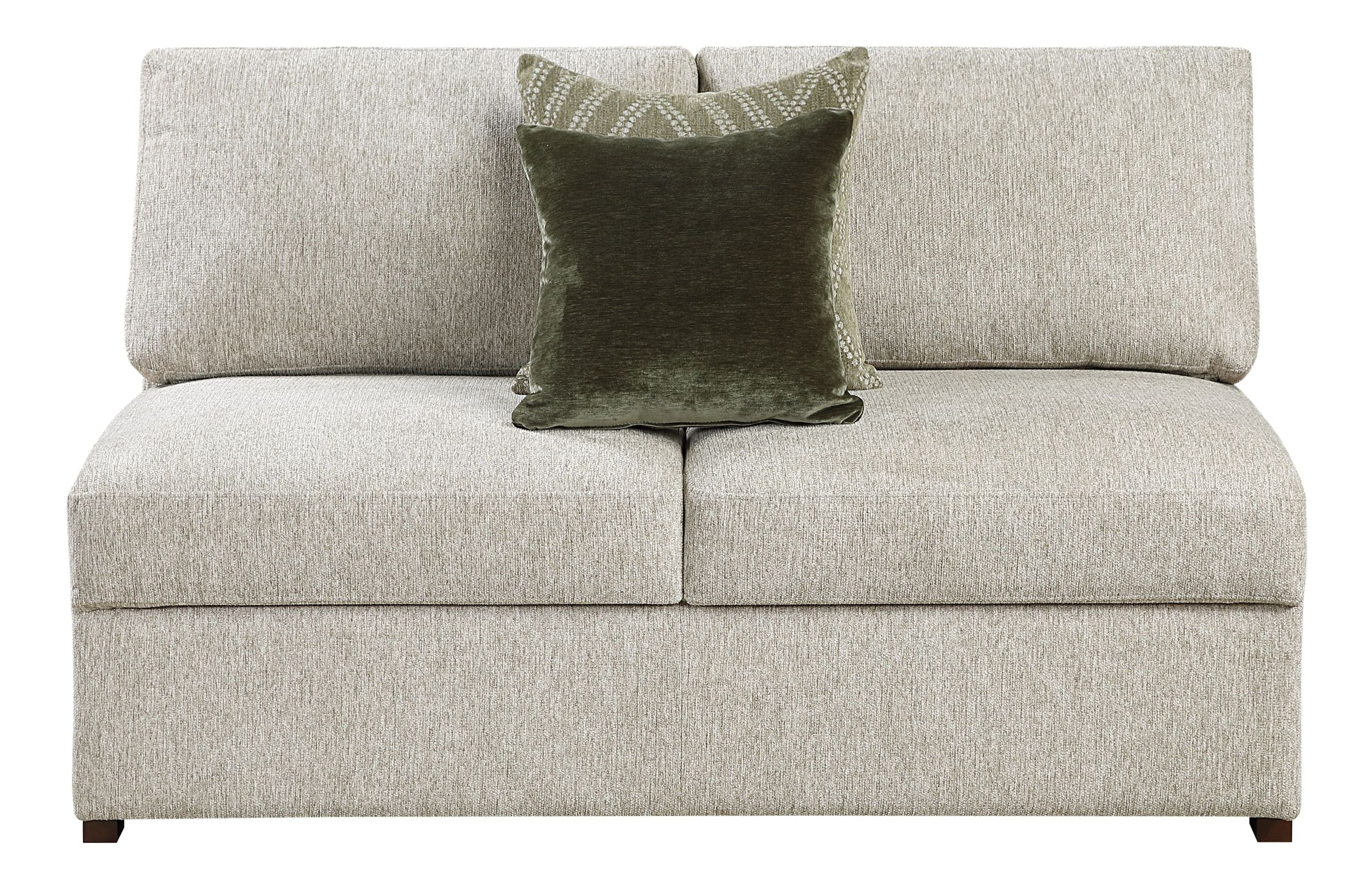 Isla L-Shaped Microfiber 3-Piece Modular Sectional with Pull-out Bed