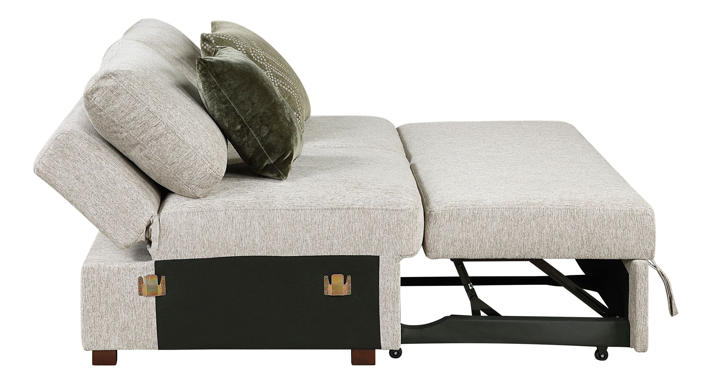 Isla U-Shaped Microfiber 3-Piece Double Chaise Modular Sectional