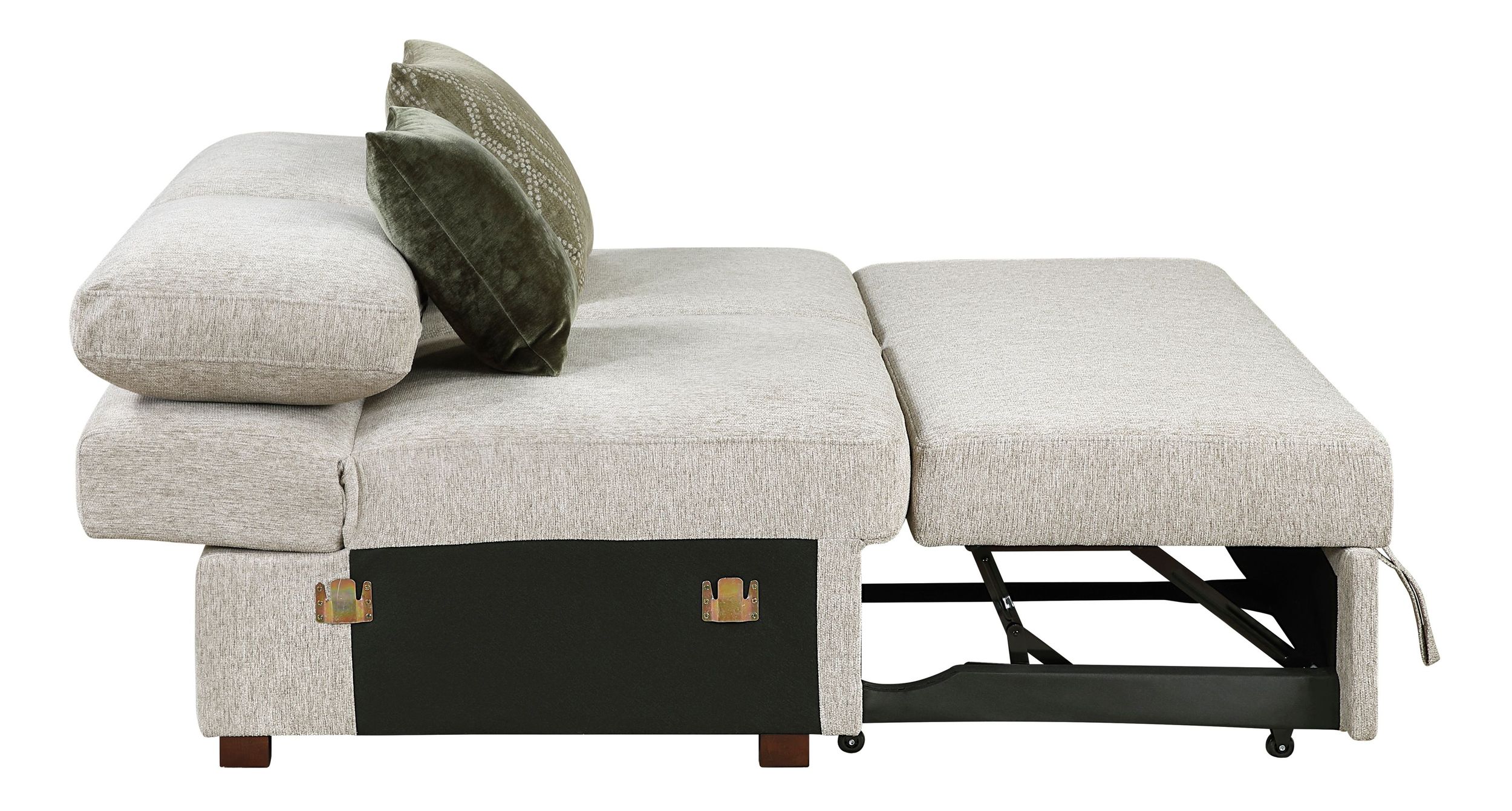 Isla U-Shaped Microfiber 3-Piece Double Chaise Modular Sectional
