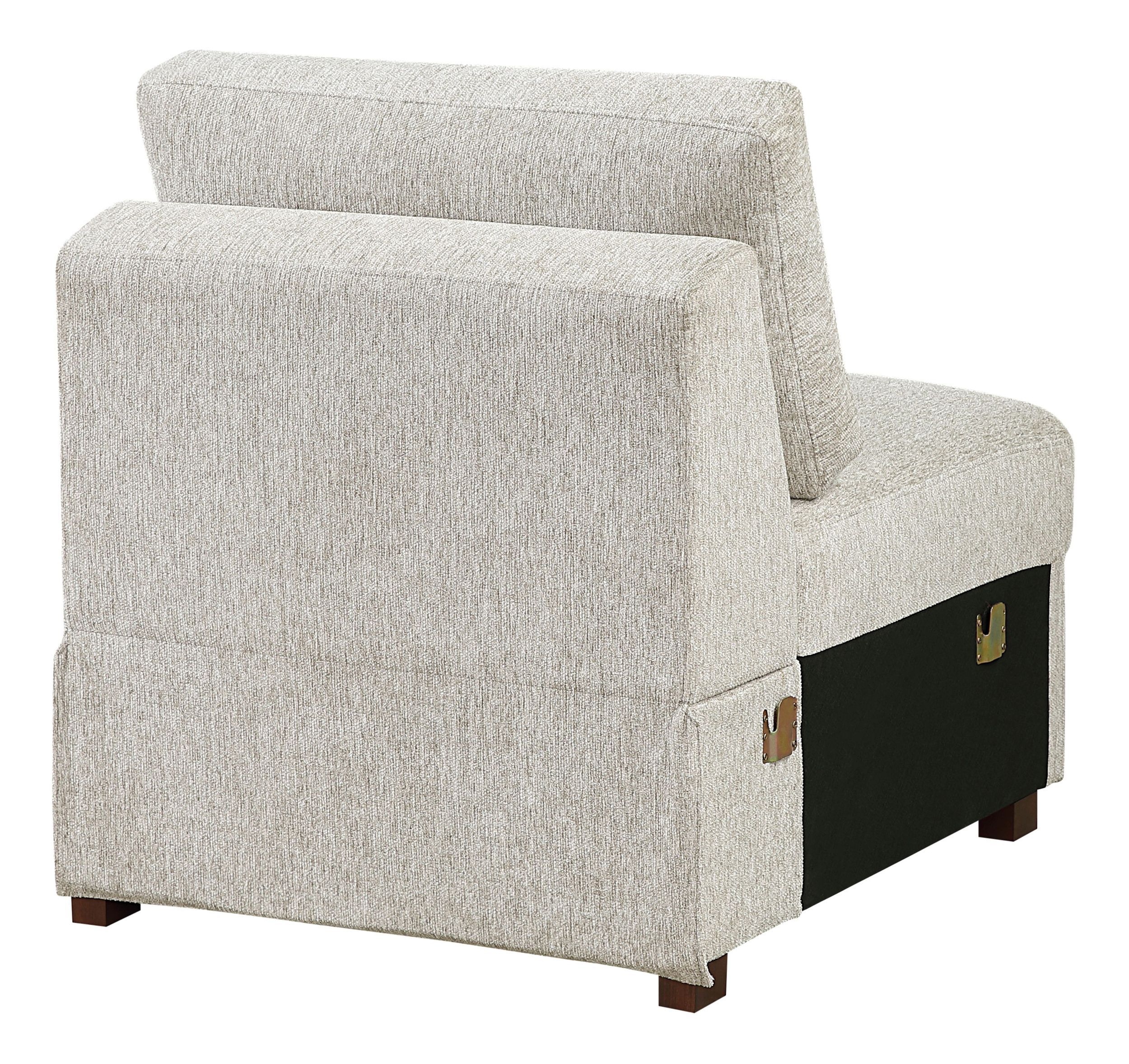Isla U-Shaped Microfiber 3-Piece Double Chaise Modular Sectional