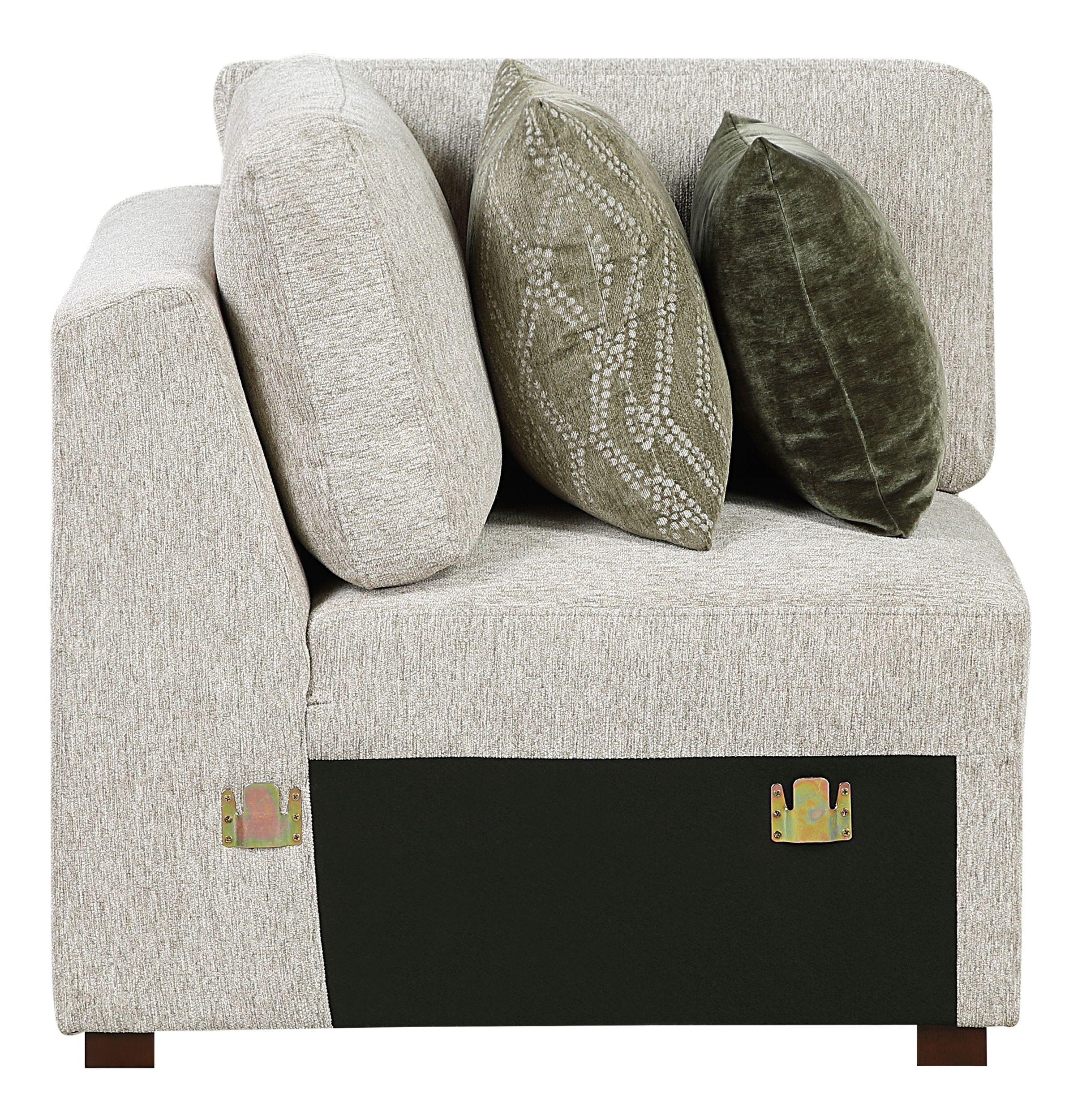 Isla Microfiber Modular Loveseat with Pull-out Bed