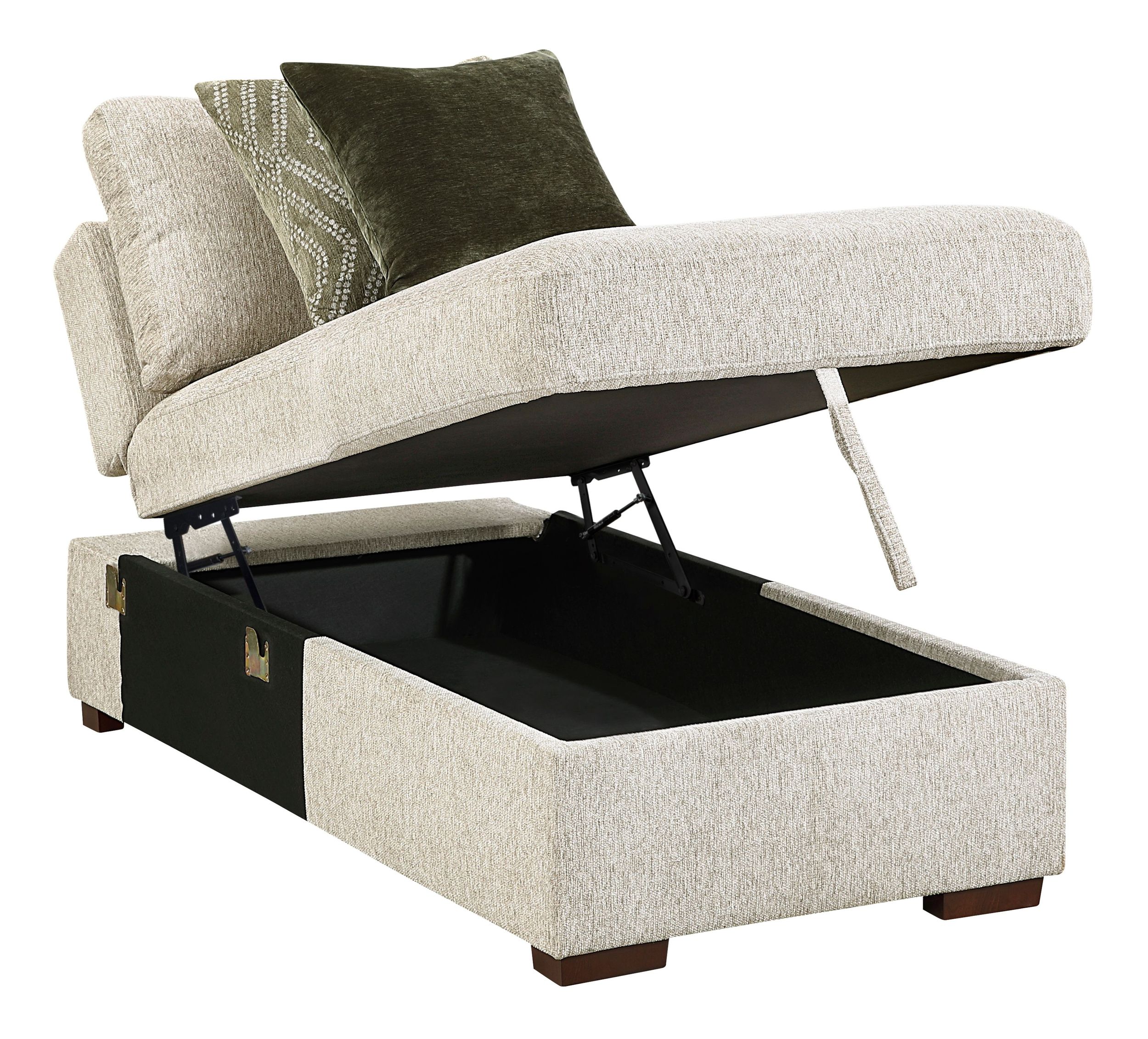 Isla L-Shaped Microfiber 3-Piece Modular Sectional with Pull-out Bed