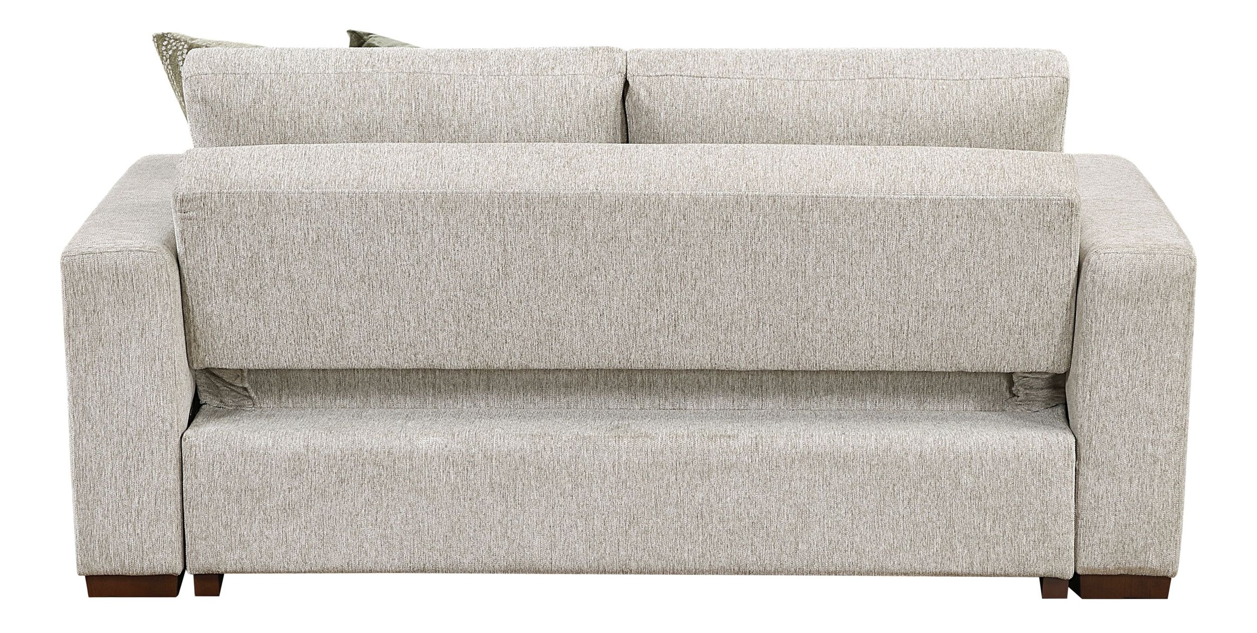Isla Microfiber Modular Loveseat with Pull-out Bed