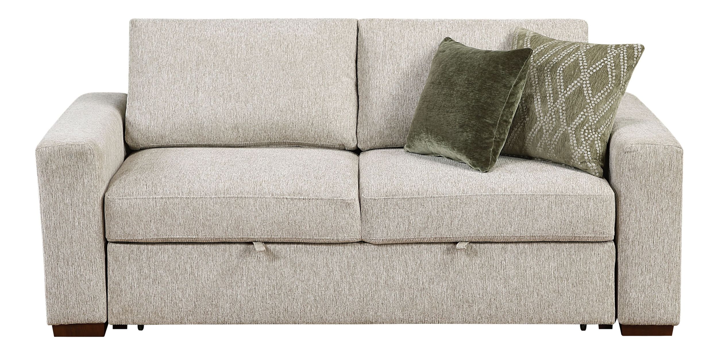 Isla Microfiber Modular Loveseat with Pull-out Bed