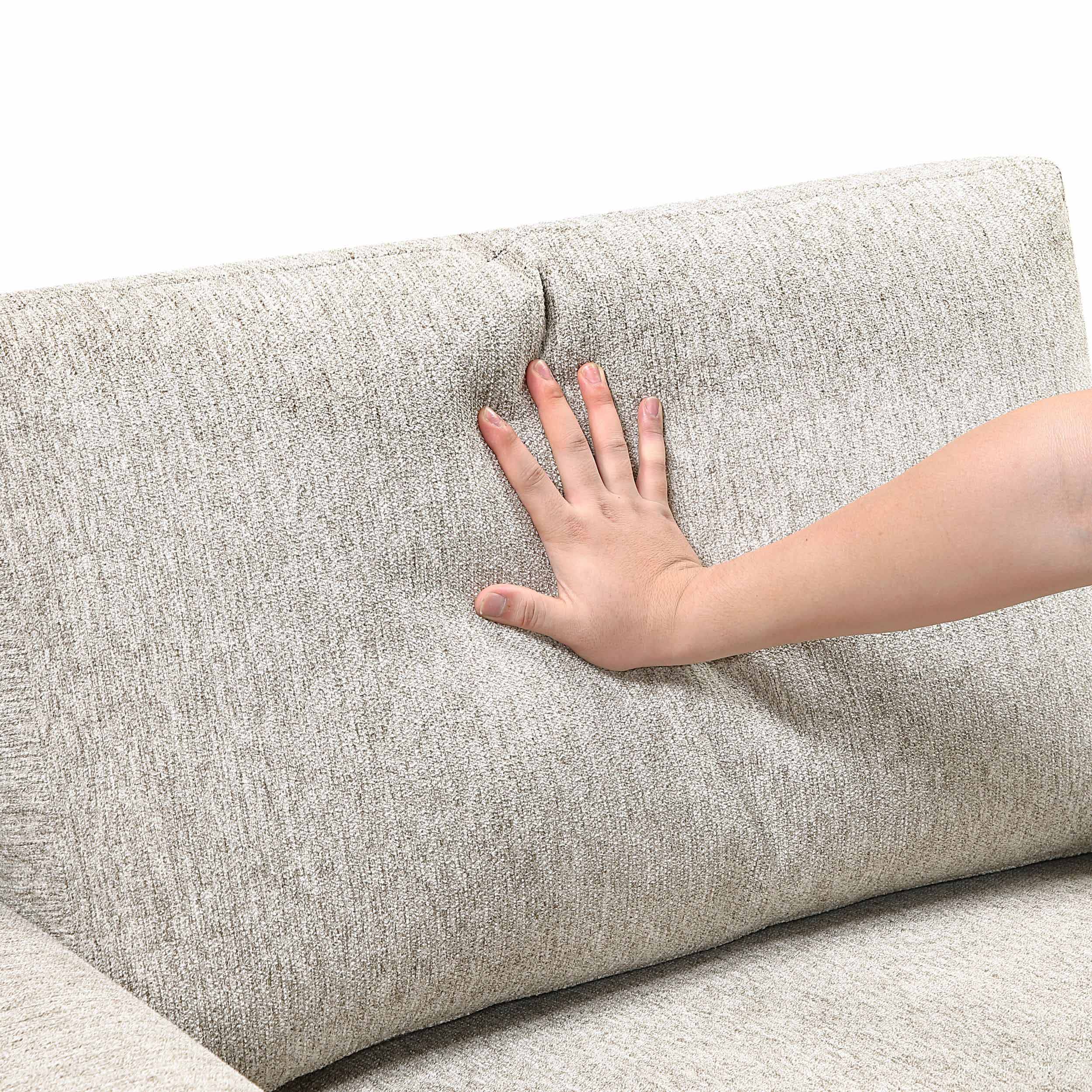 Isla Microfiber Convertible Modular Chaise Lounge with Arms & Hidden Storage