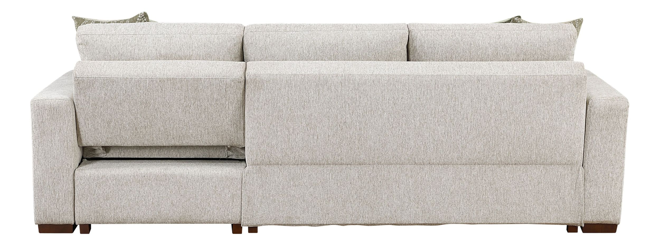 Isla Microfiber 2-Piece Modular Sectional Sofa with Reversible Chaise