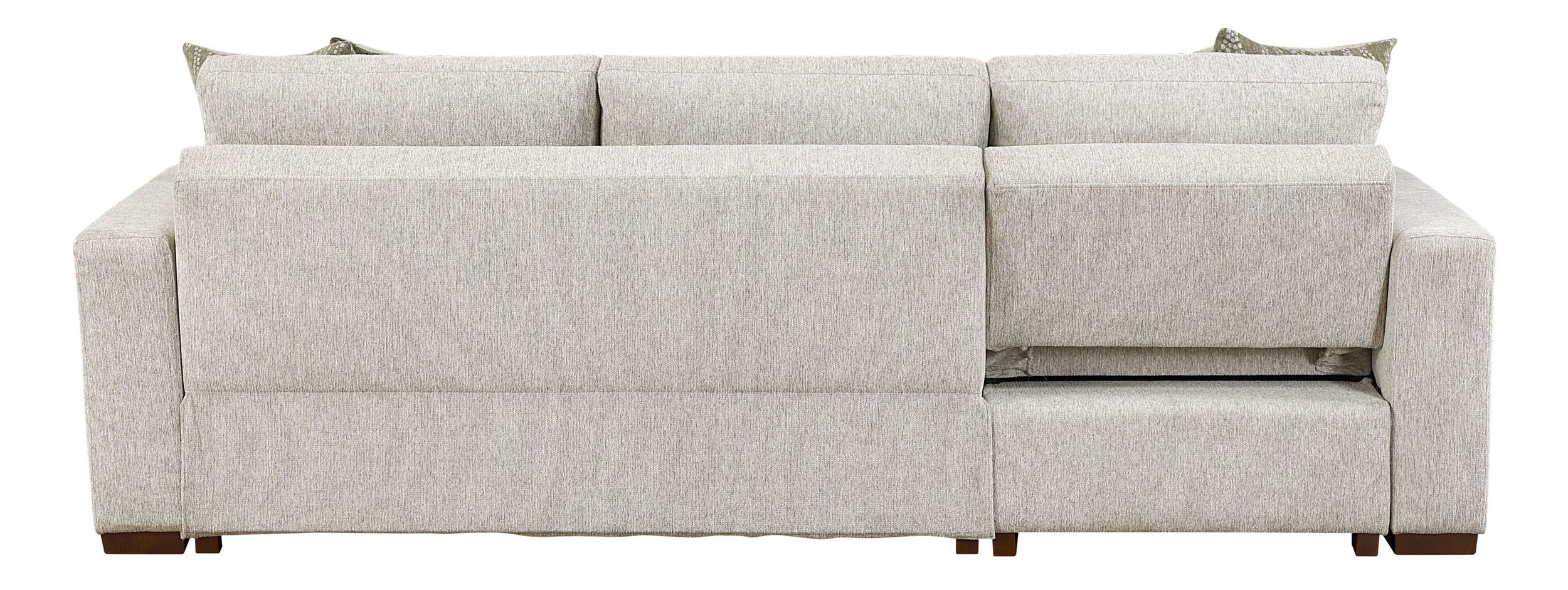 Isla Microfiber 2-Piece Modular Sectional Sofa with Reversible Chaise