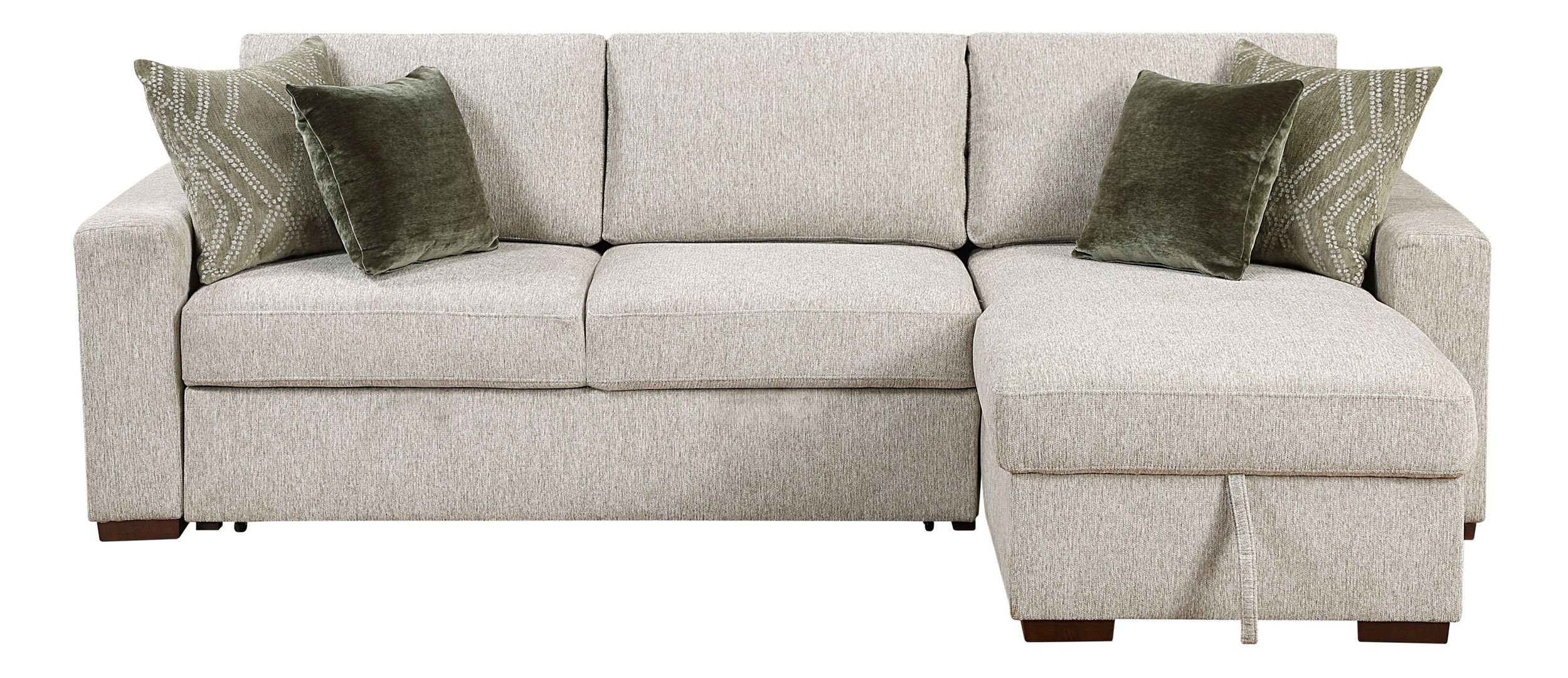 Isla Microfiber 2-Piece Modular Sectional Sofa with Reversible Chaise