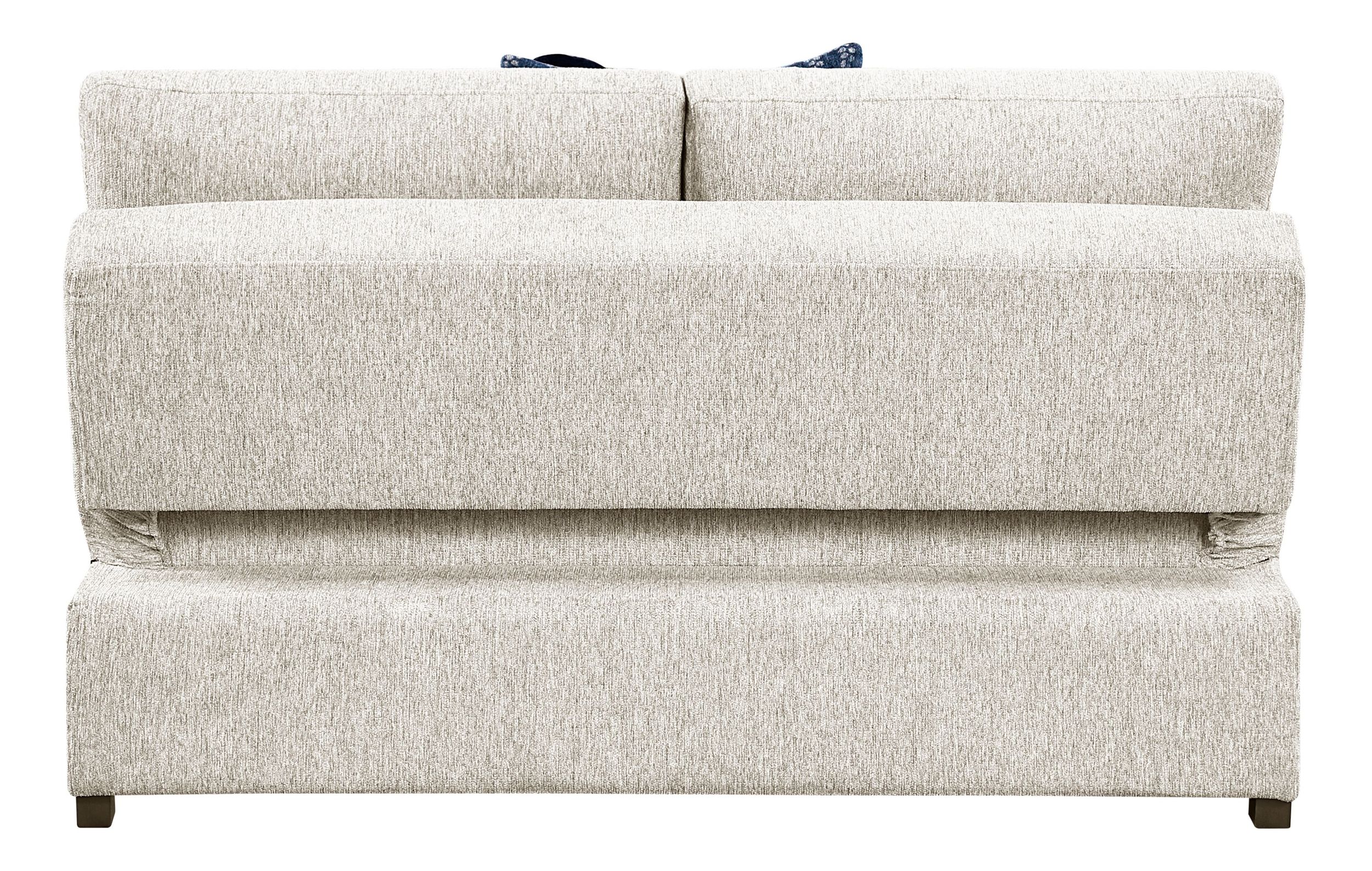 Isla Microfiber 2-Piece Modular Sectional Sofa with Reversible Chaise & Pull-out Bed