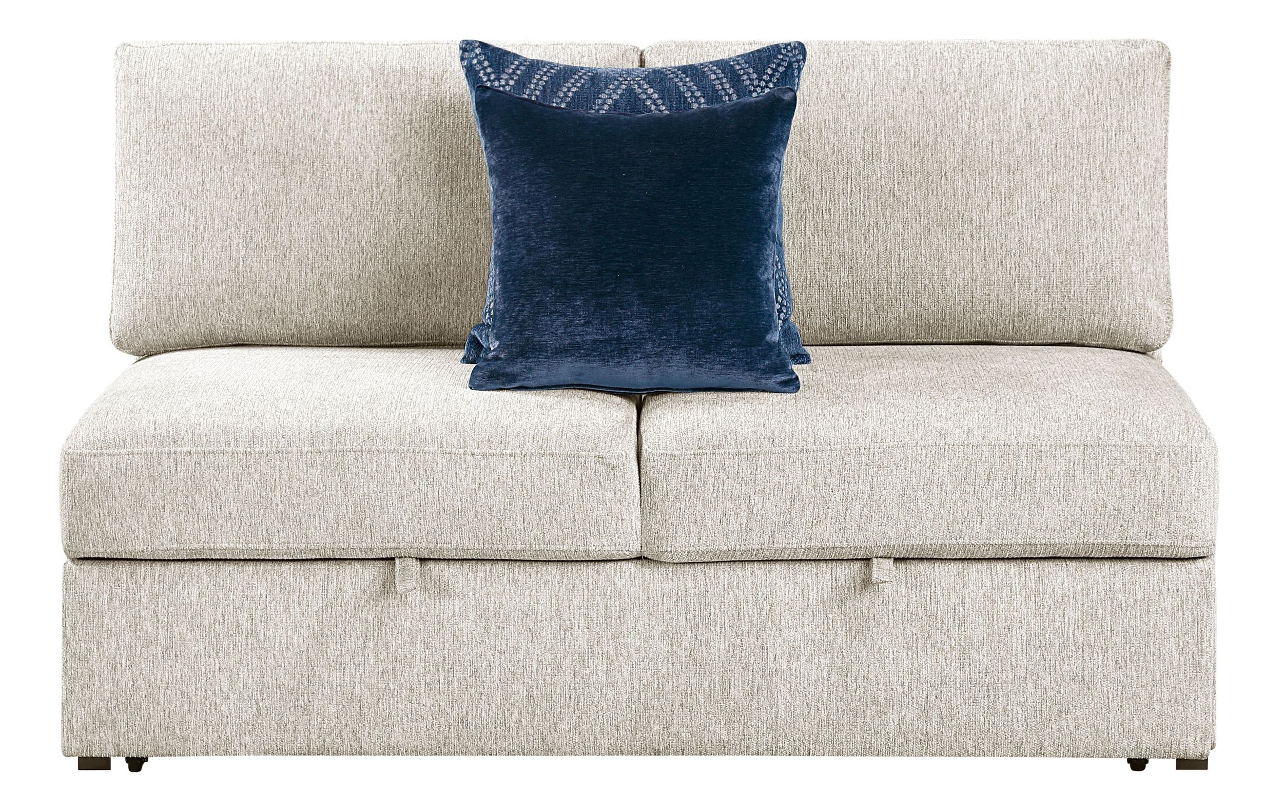 Isla U-Shaped Microfiber 3-Piece Double Chaise Modular Sectional
