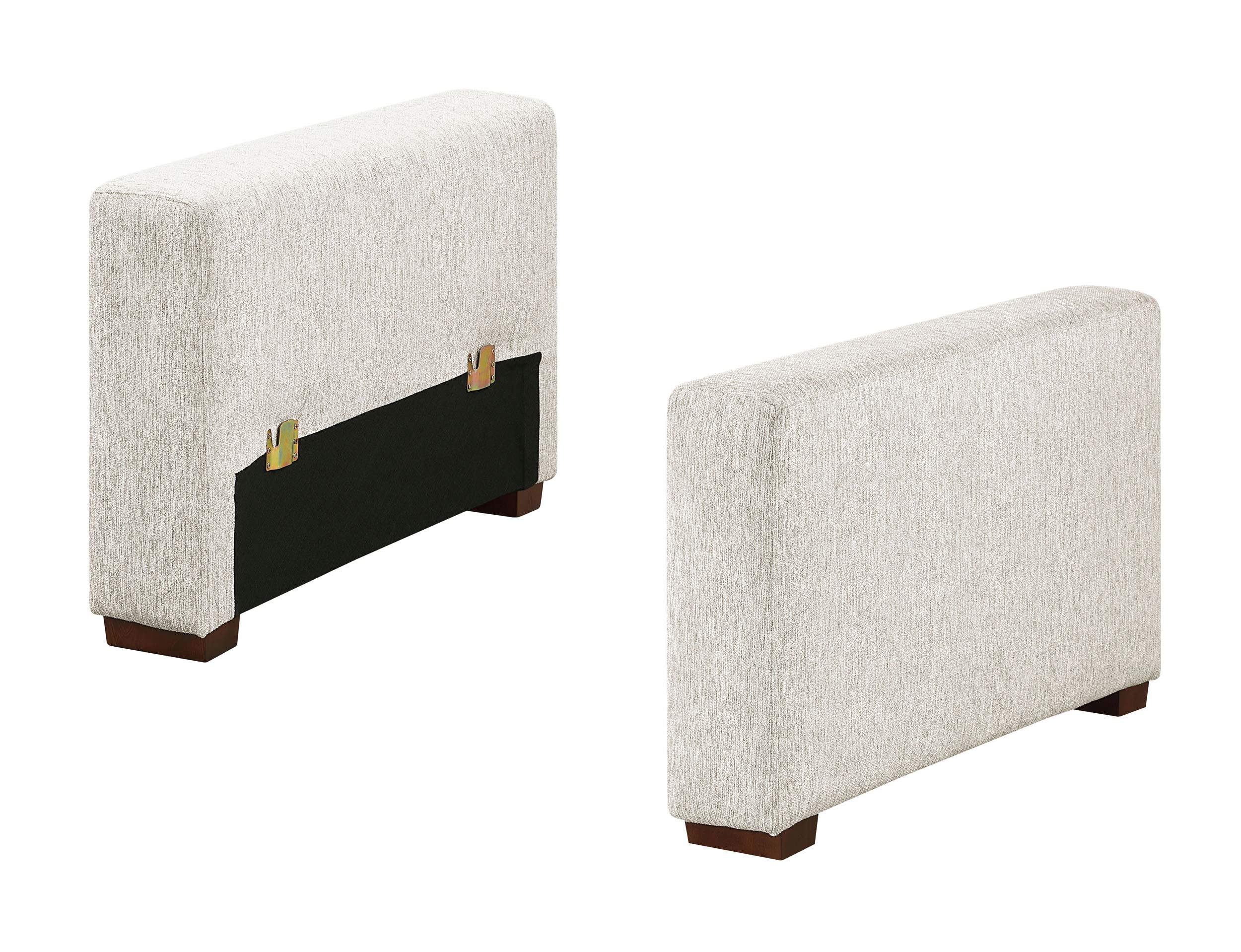 Isla Microfiber Convertible Modular Chaise Lounge with Arms & Hidden Storage