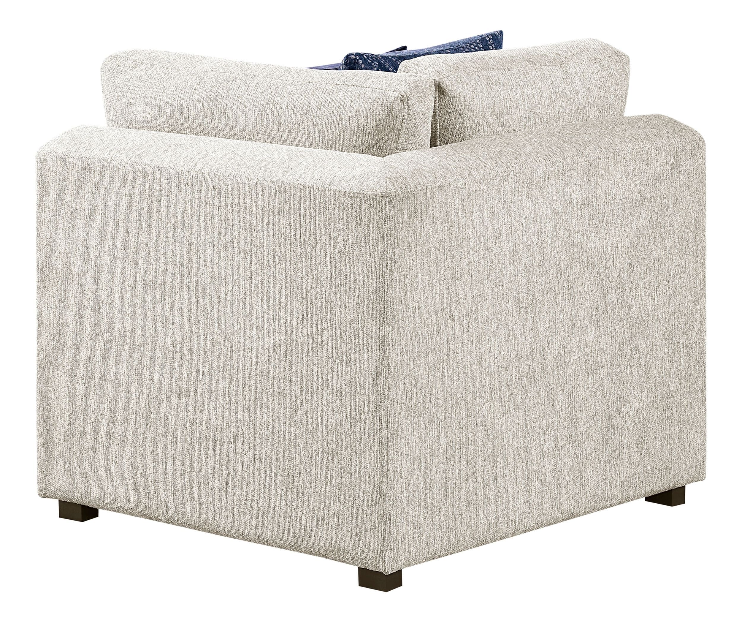 Isla L-Shaped Microfiber 3-Piece Modular Sectional with Pull-out Bed