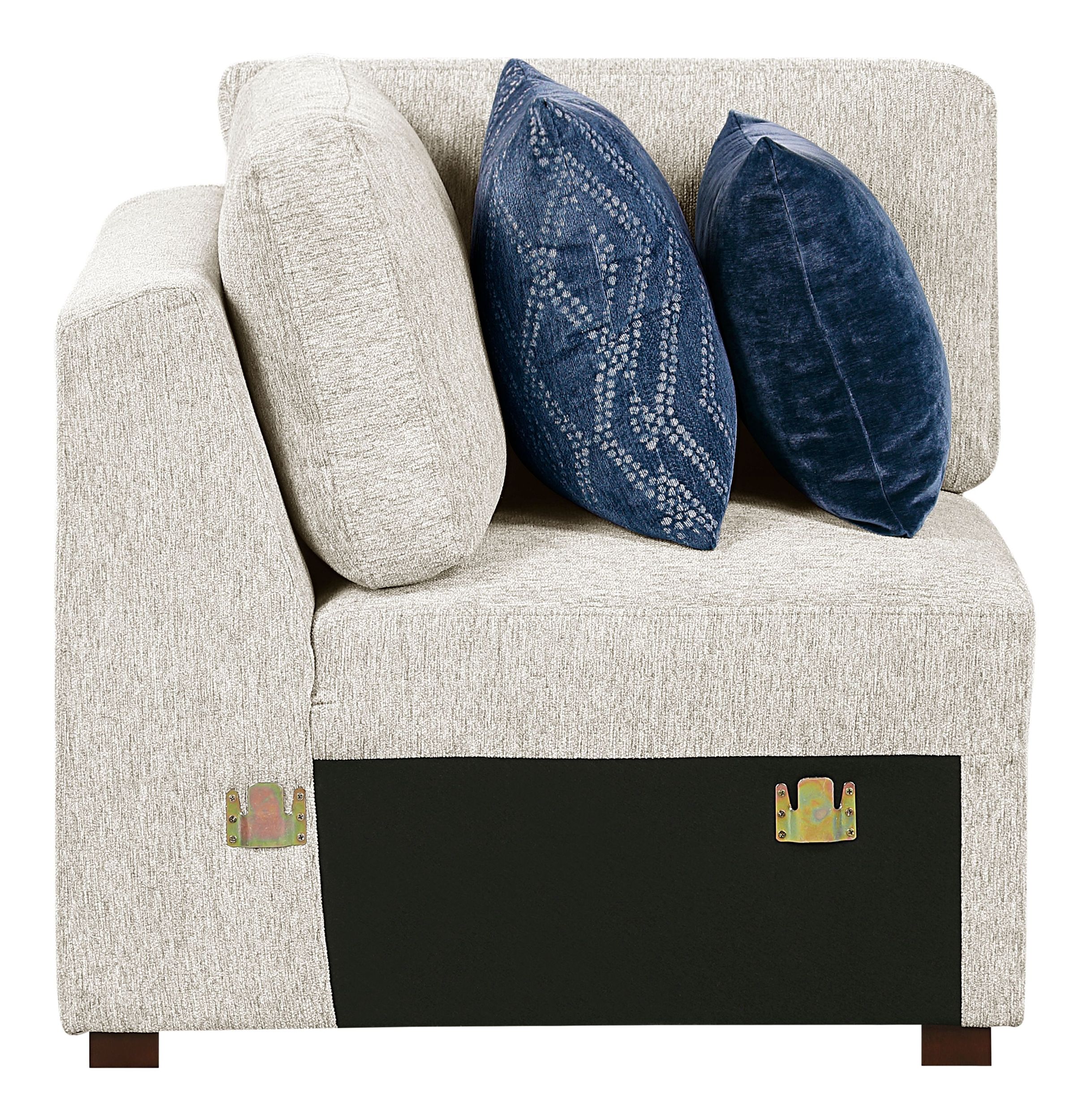 Isla Microfiber Modular Loveseat with Pull-out Bed