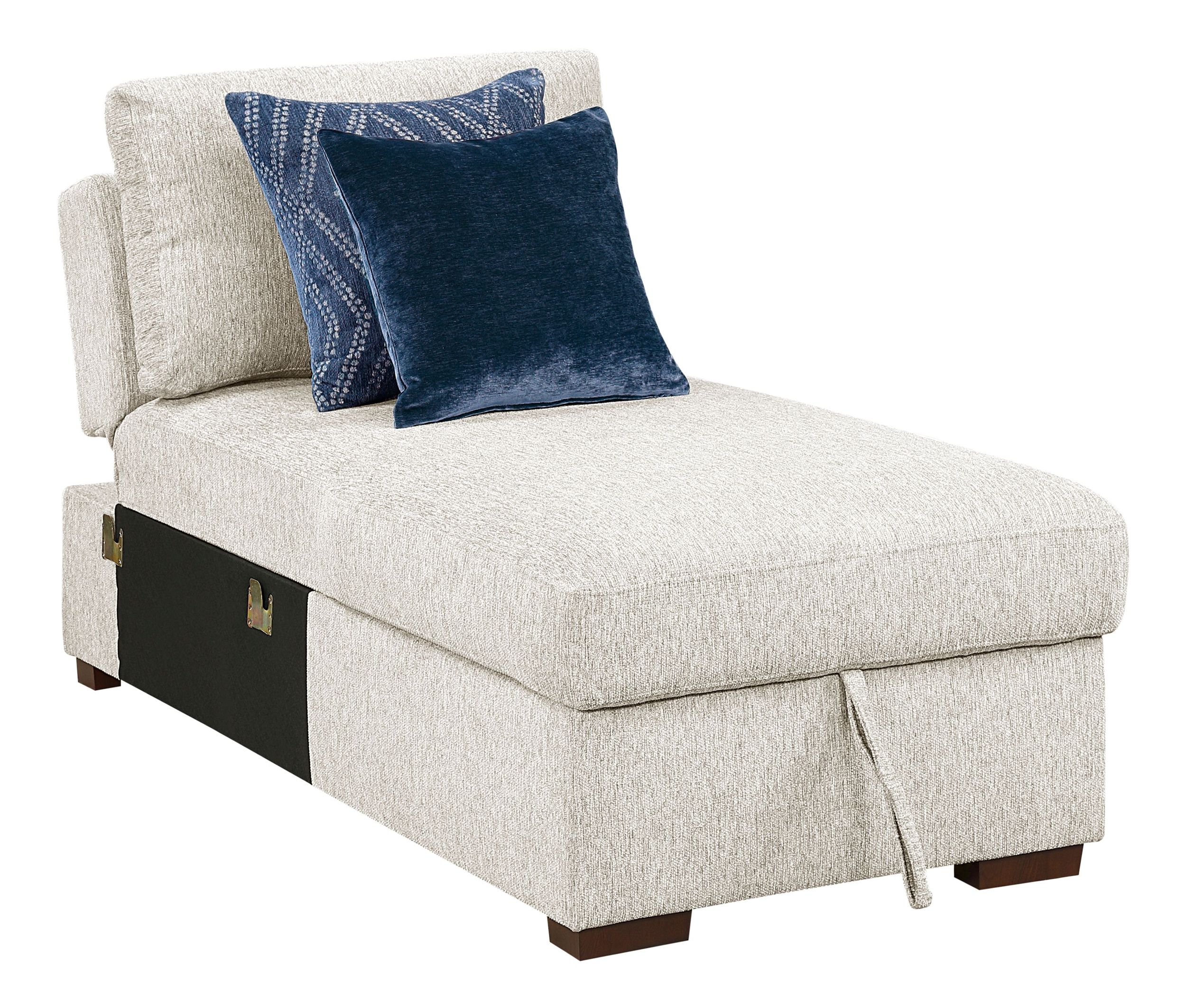 Isla L-Shaped Microfiber 3-Piece Modular Sectional with Pull-out Bed
