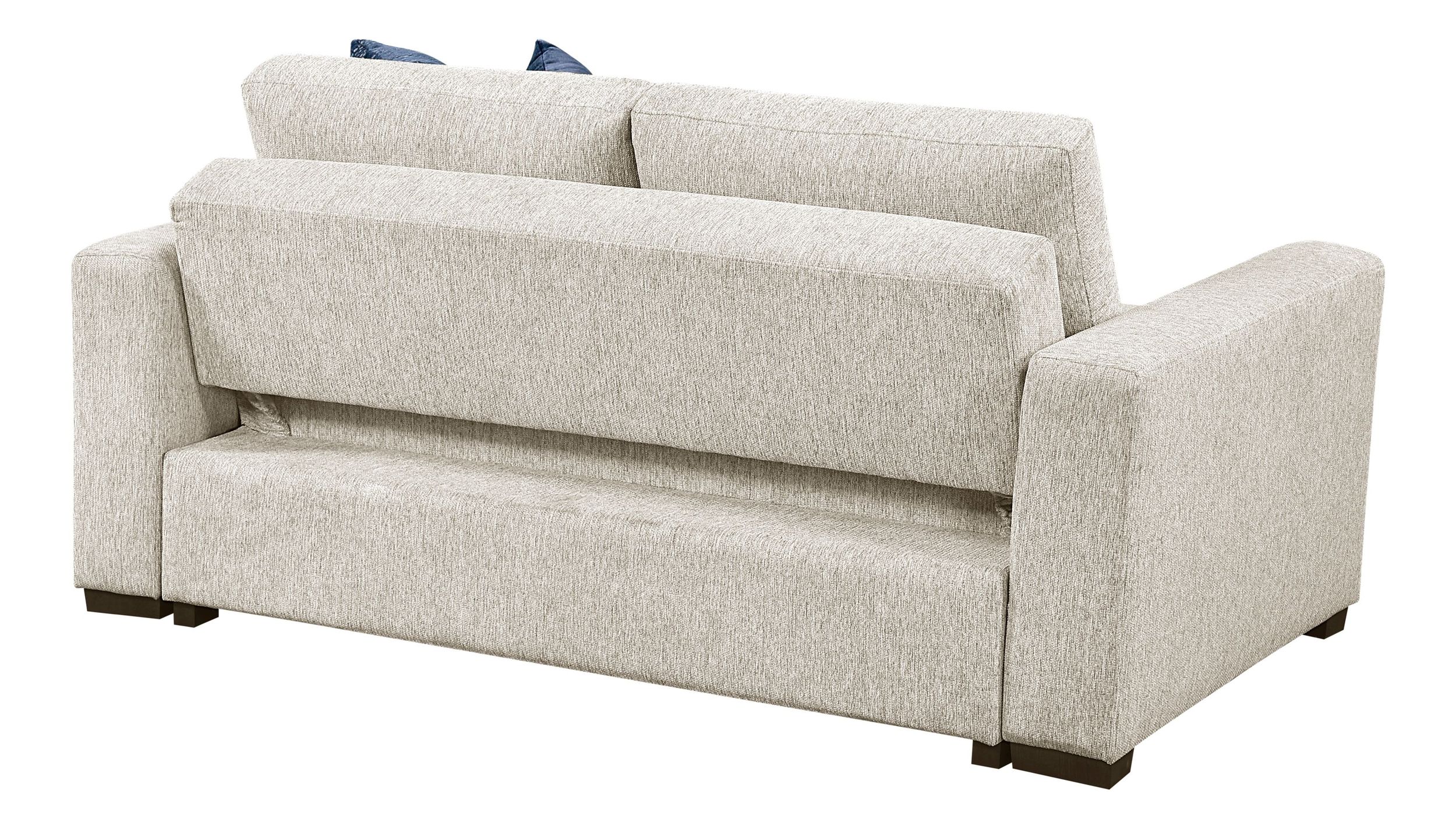 Isla Microfiber Modular Loveseat with Pull-out Bed