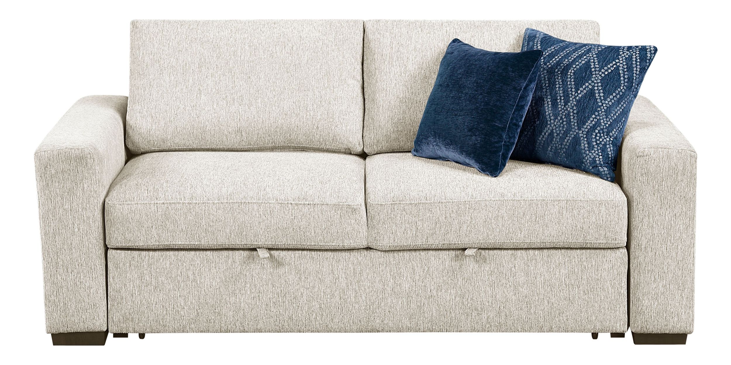 Isla Microfiber Modular Loveseat with Pull-out Bed