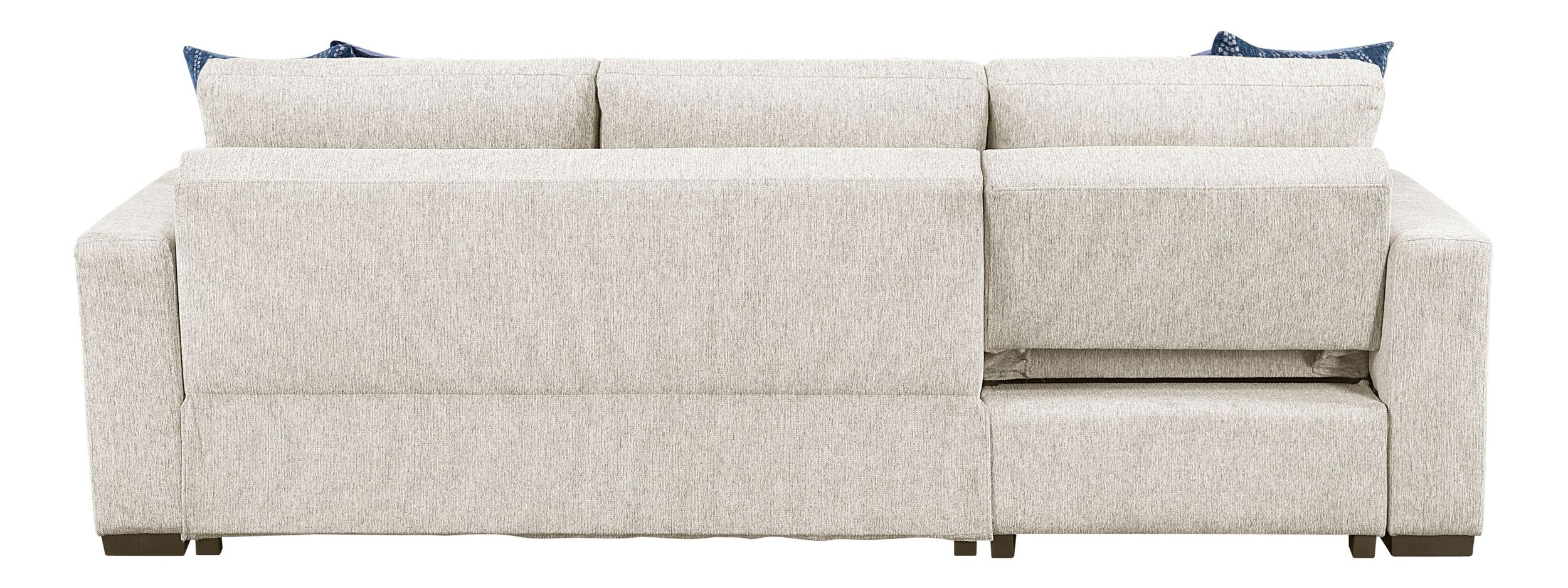 Isla Microfiber 2-Piece Modular Sectional Sofa with Reversible Chaise