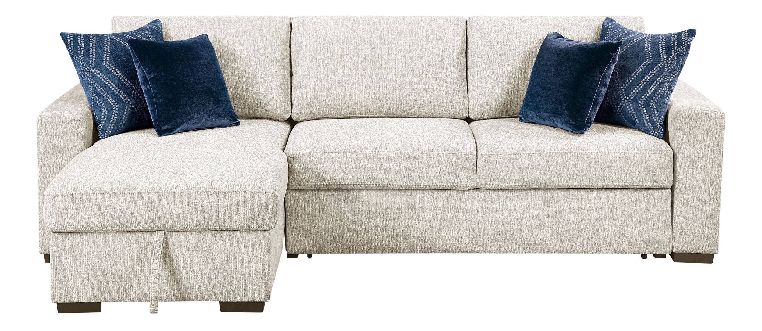 Isla Microfiber 2-Piece Modular Sectional Sofa with Reversible Chaise