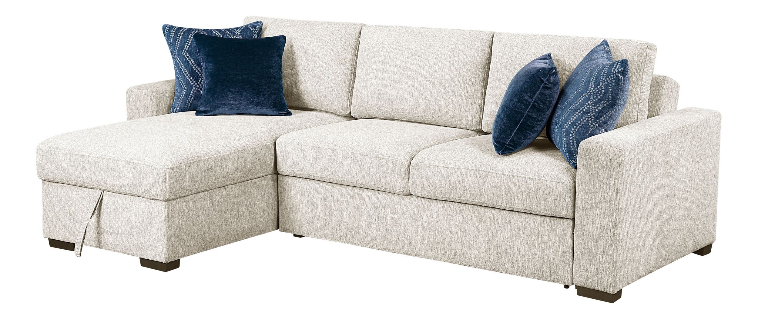 Isla Microfiber 2-Piece Modular Sectional Sofa with Reversible Chaise