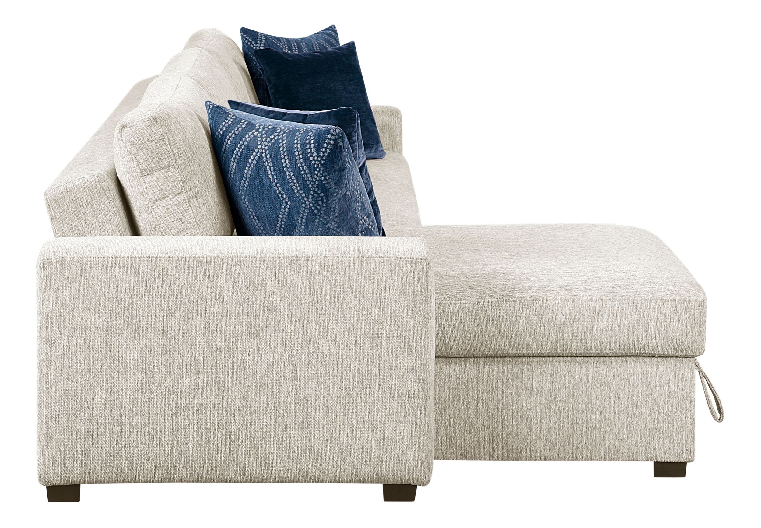 Isla Microfiber 2-Piece Modular Sectional Sofa with Reversible Chaise