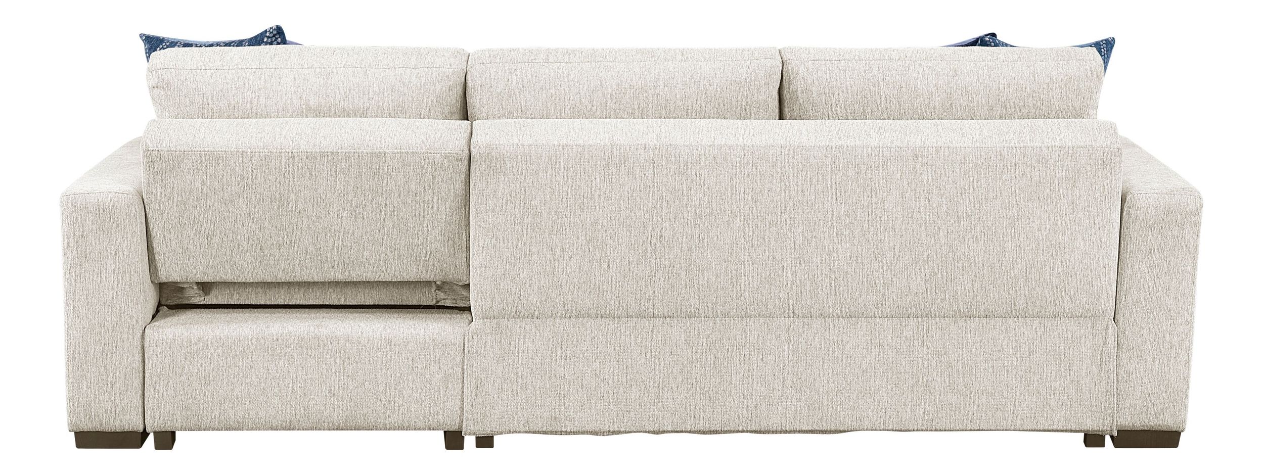 Isla Microfiber 2-Piece Modular Sectional Sofa with Reversible Chaise