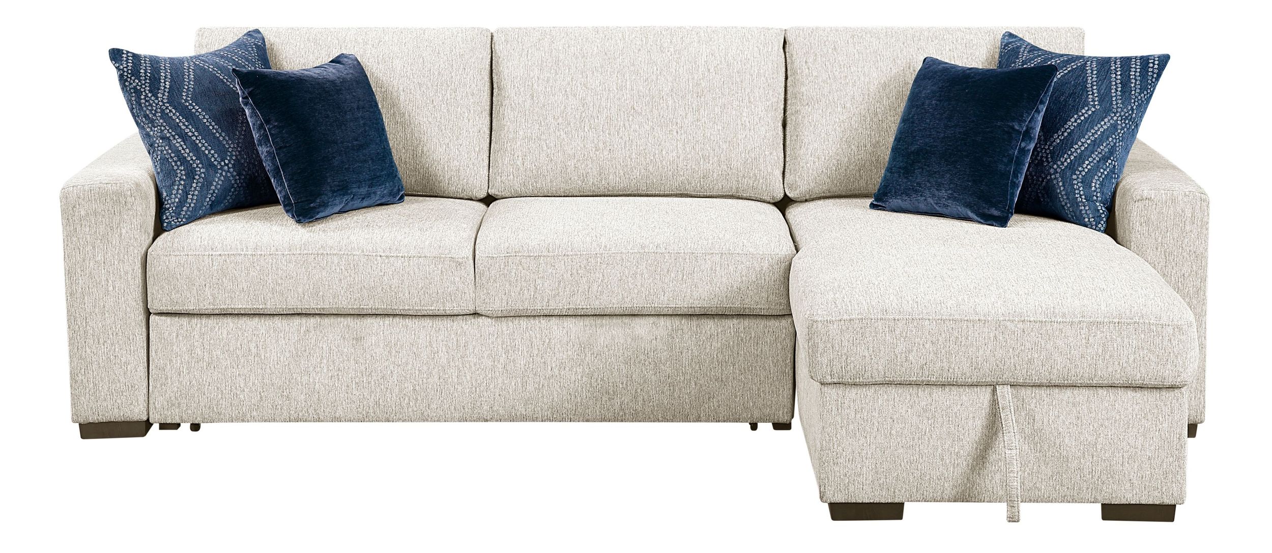 Isla Microfiber 2-Piece Modular Sectional Sofa with Reversible Chaise