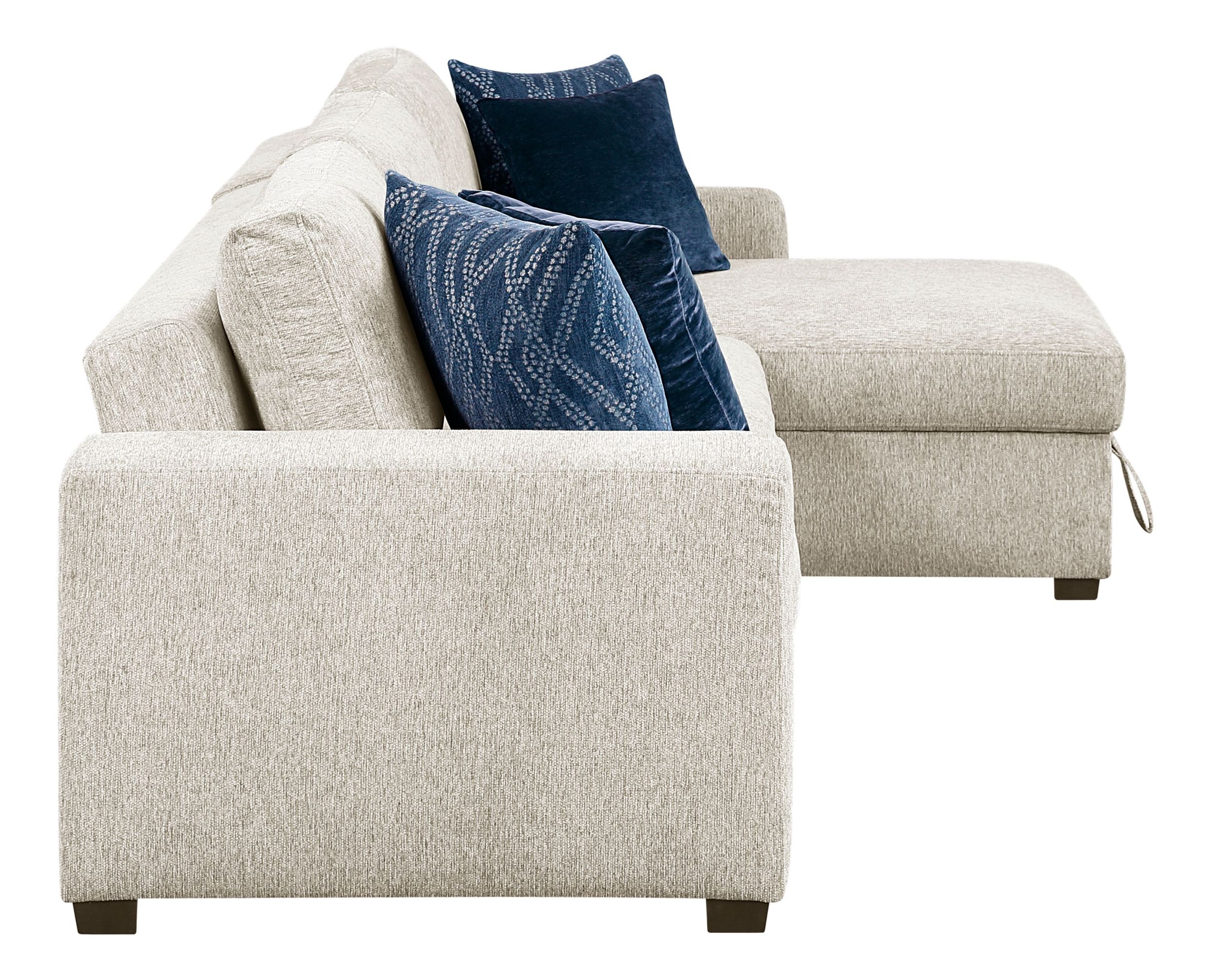 Isla Microfiber 2-Piece Modular Sectional Sofa with Reversible Chaise