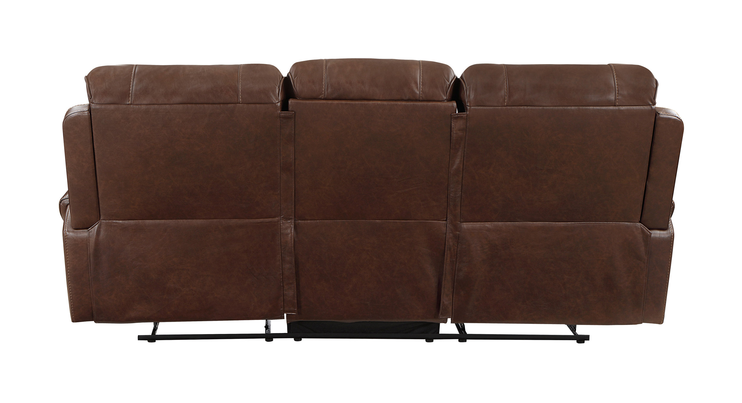Newnan Faux Leather Double Reclining Sofa