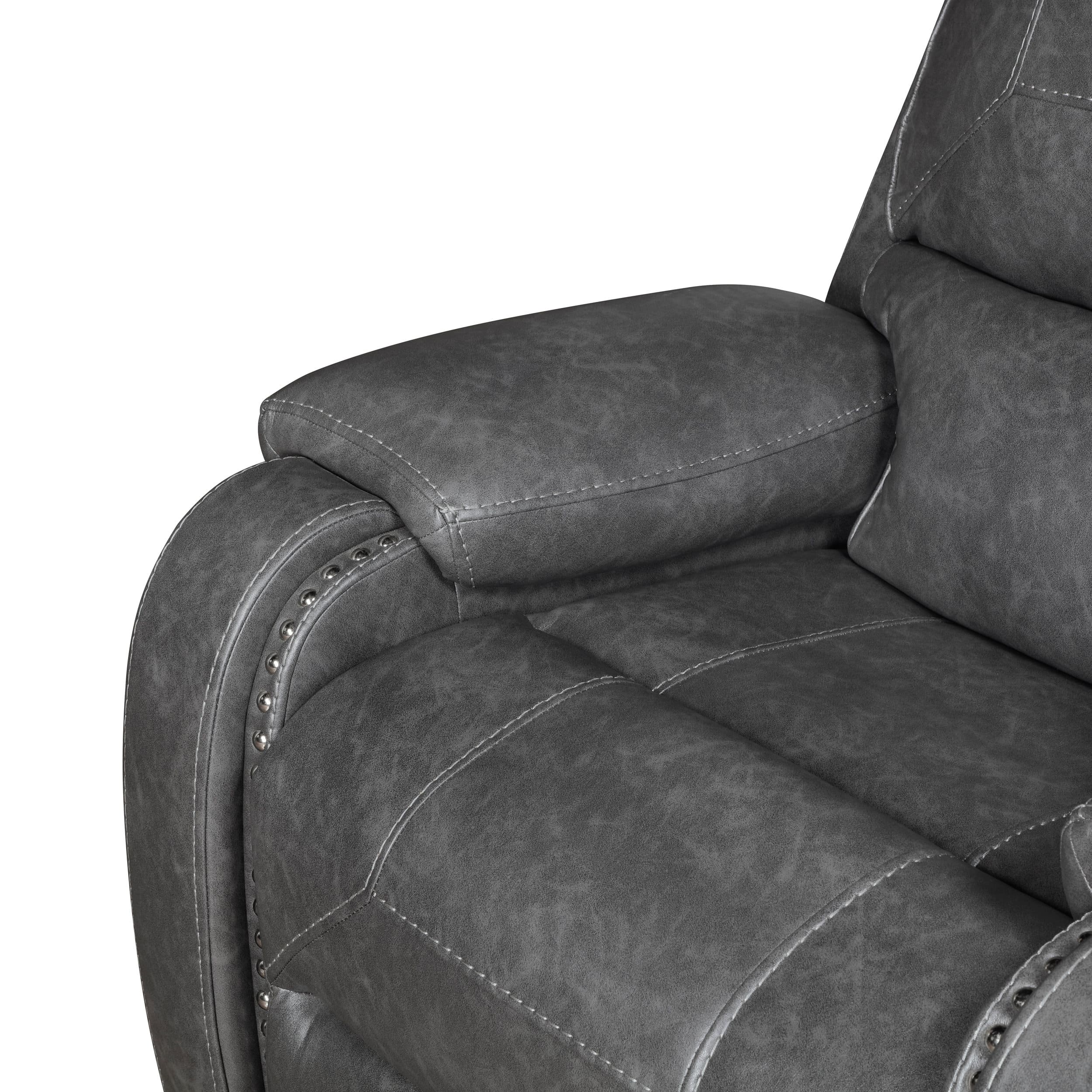 Newnan Faux Leather Double Reclining Sofa