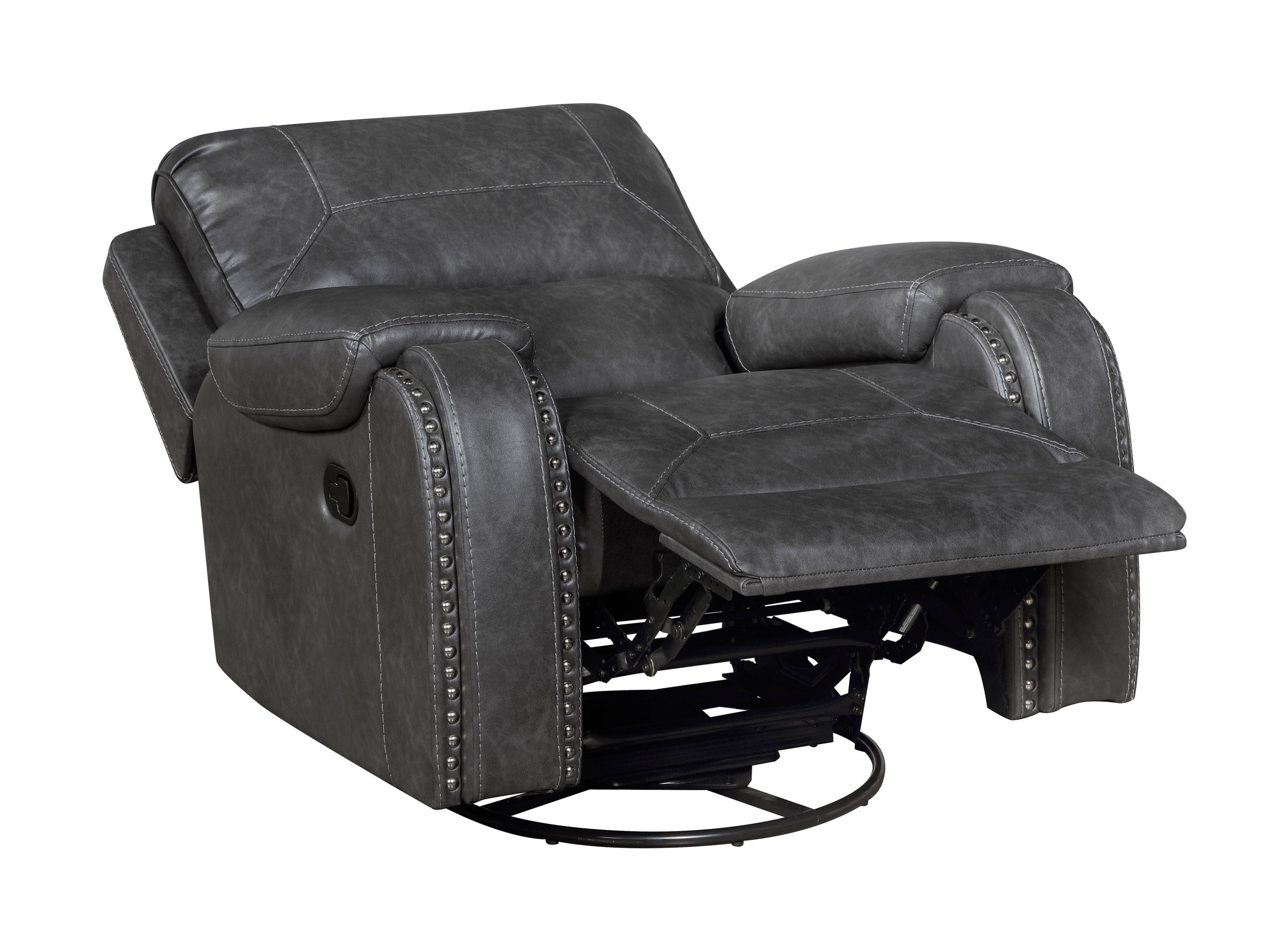 Newnan Faux Leather Double Reclining Living Room Set