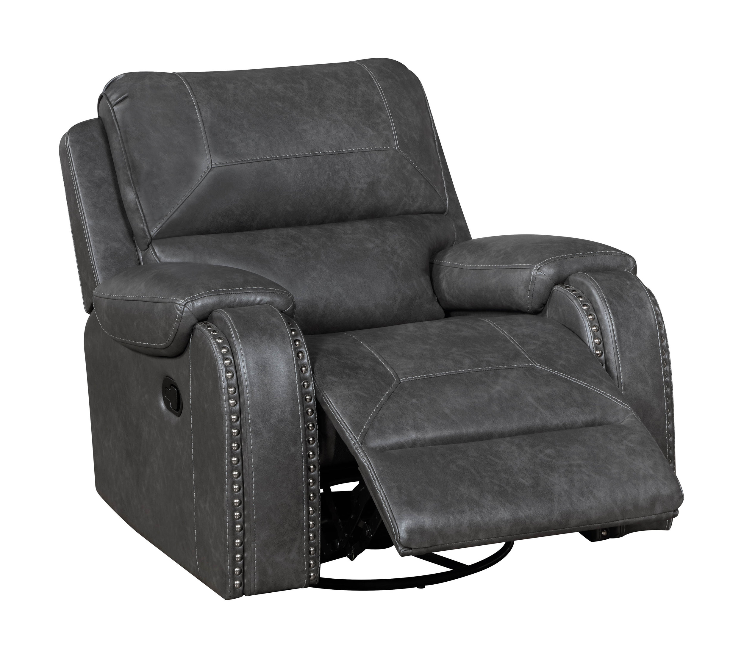 Newnan Faux Leather Double Reclining Living Room Set