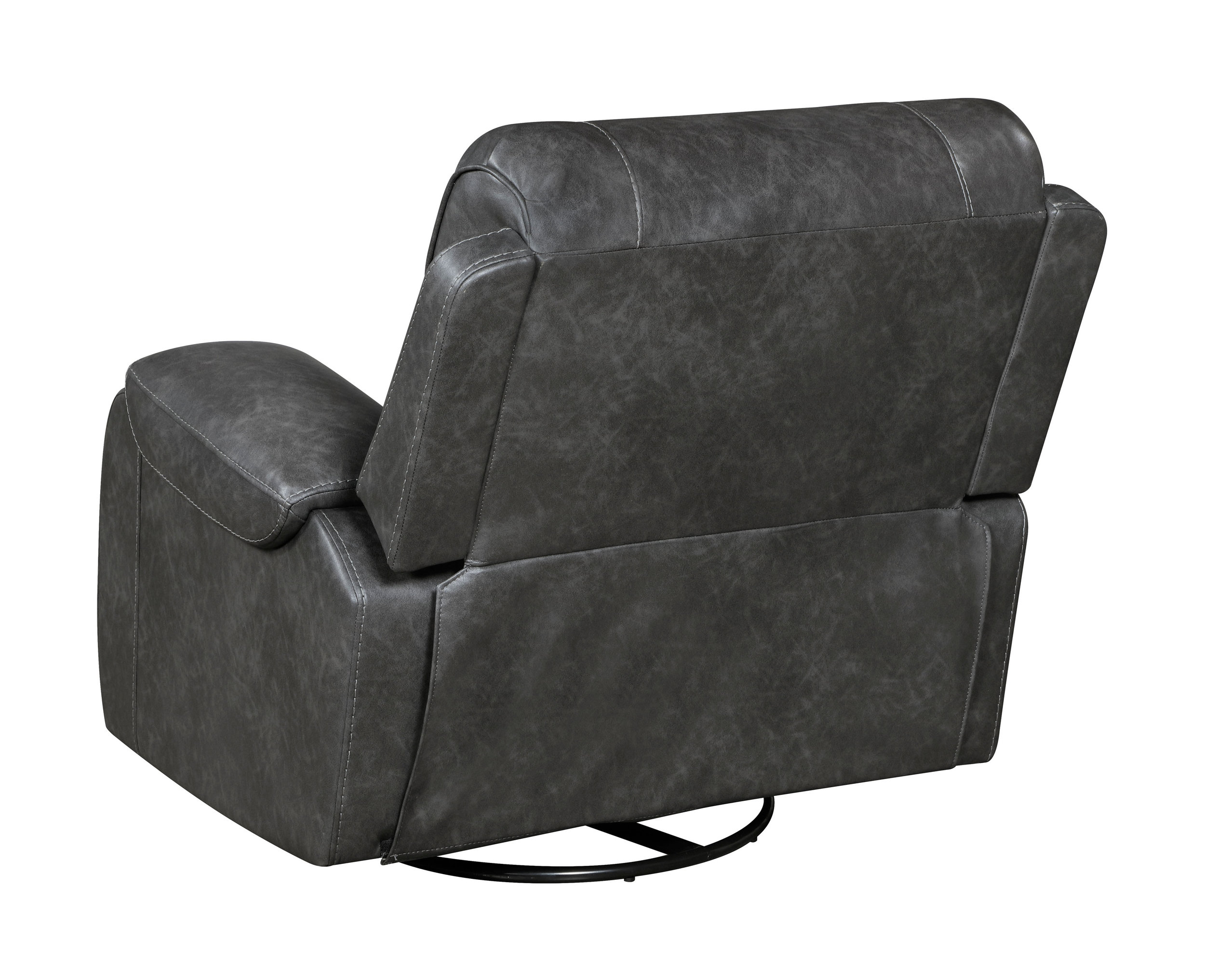 Newnan Faux Leather Swivel Glider Reclining Chair