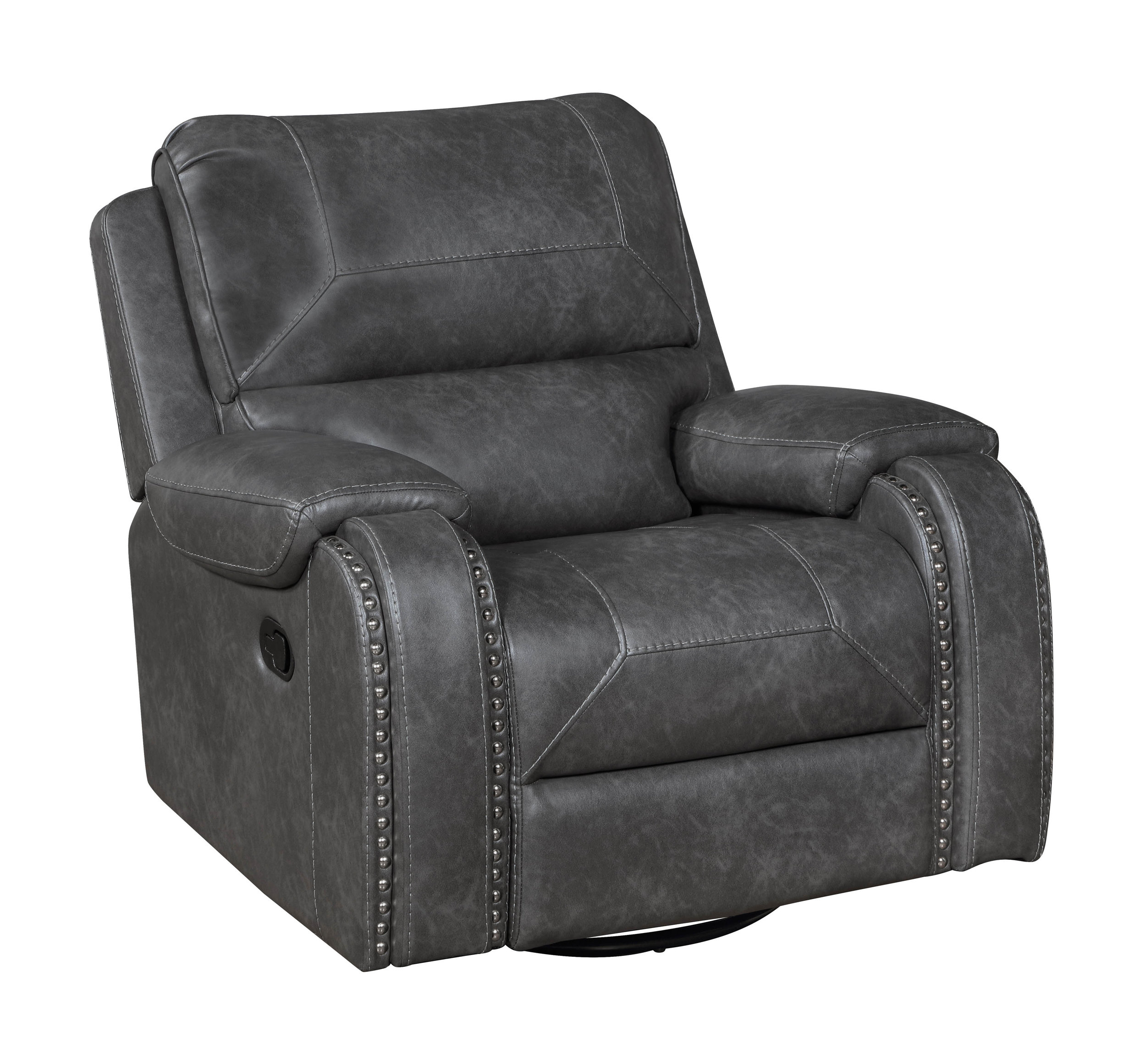 Newnan Faux Leather Double Reclining Living Room Set