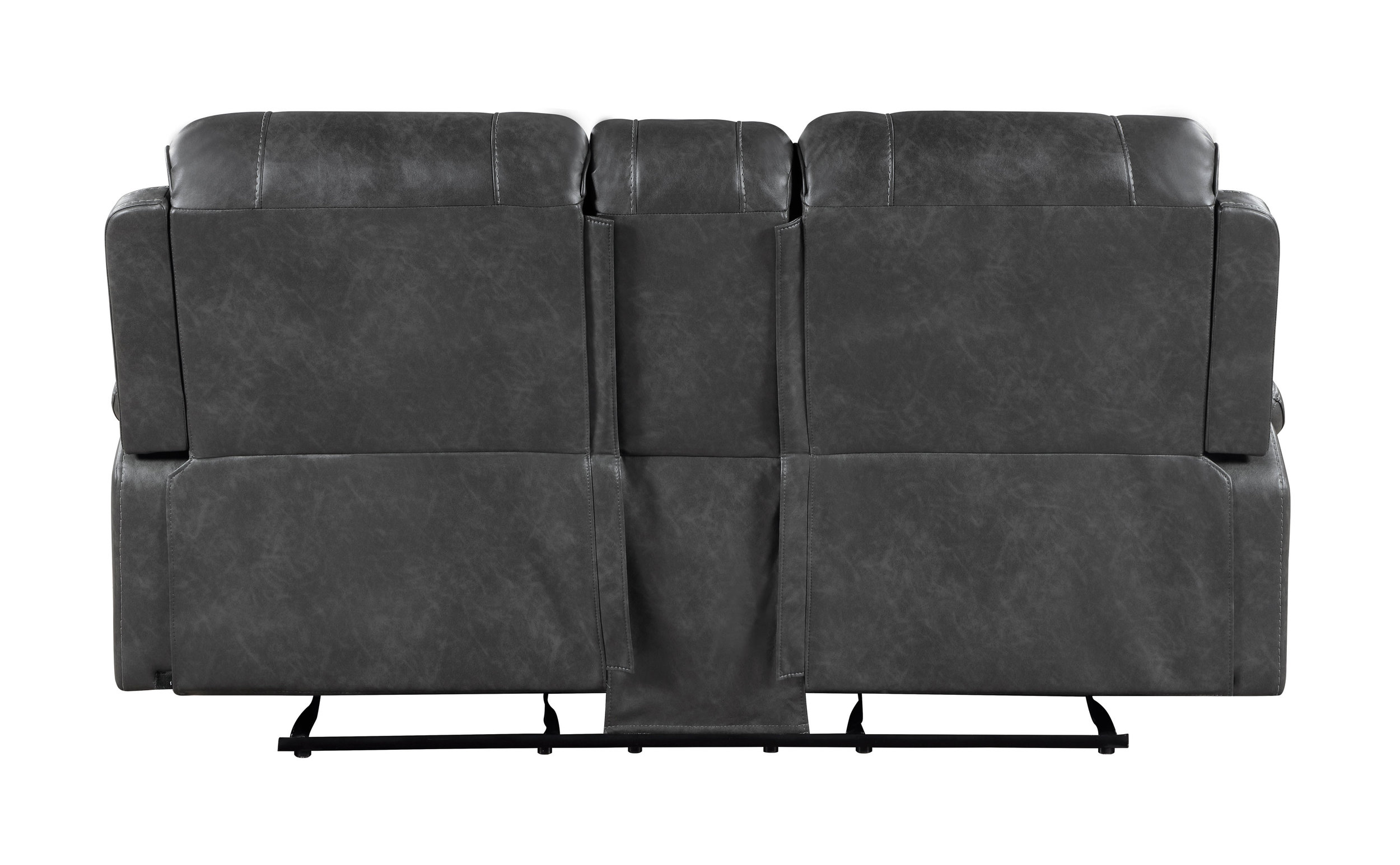 Newnan Faux Leather Double Reclining Living Room Set