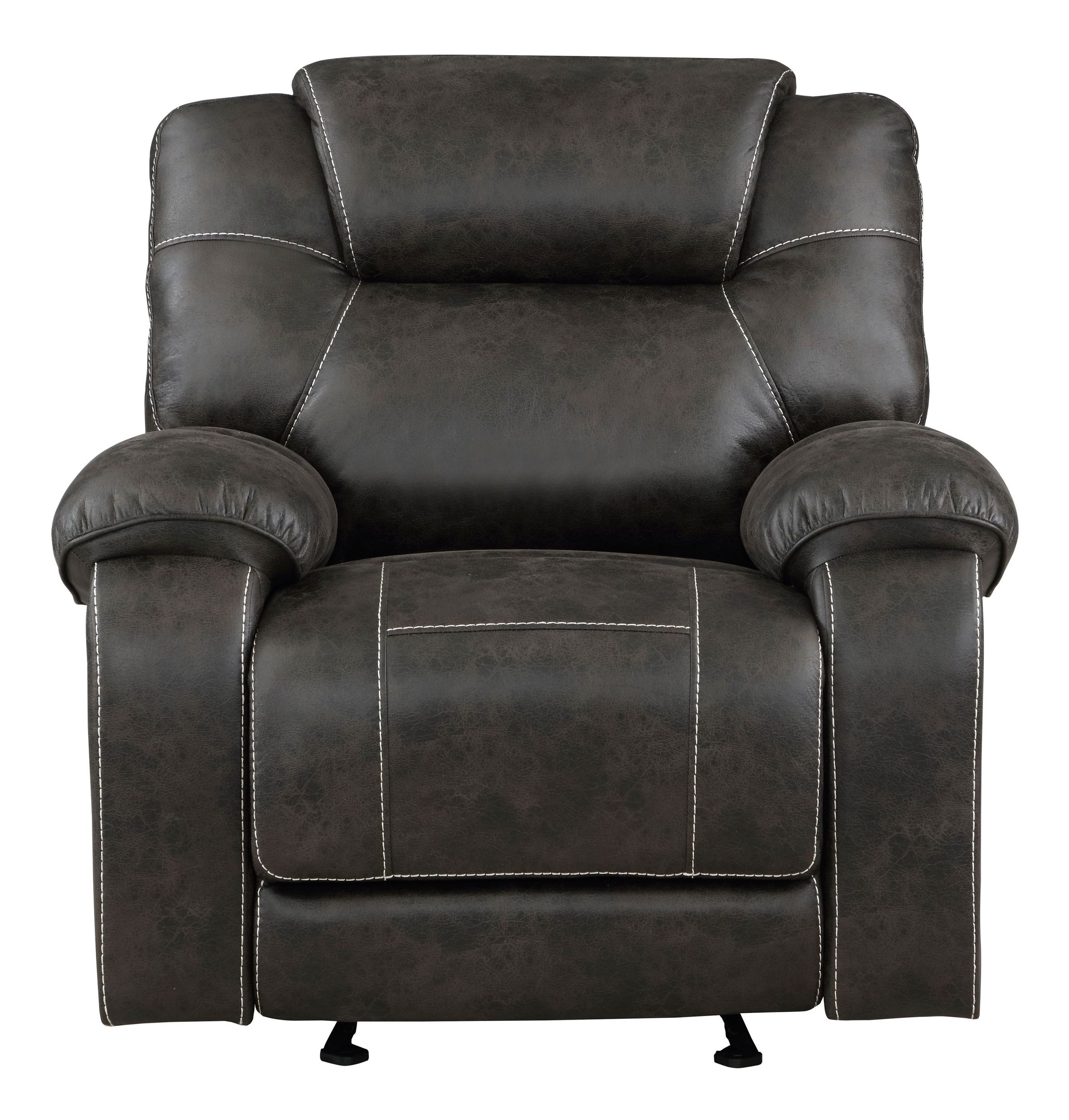 Gainesville Microfiber Double Reclining Living Room Set