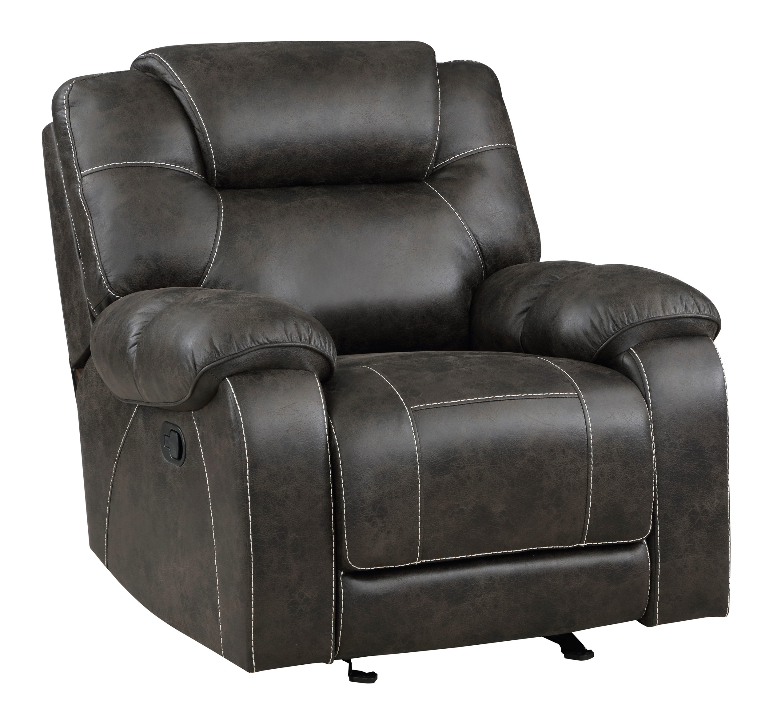 Gainesville Microfiber Double Reclining Living Room Set