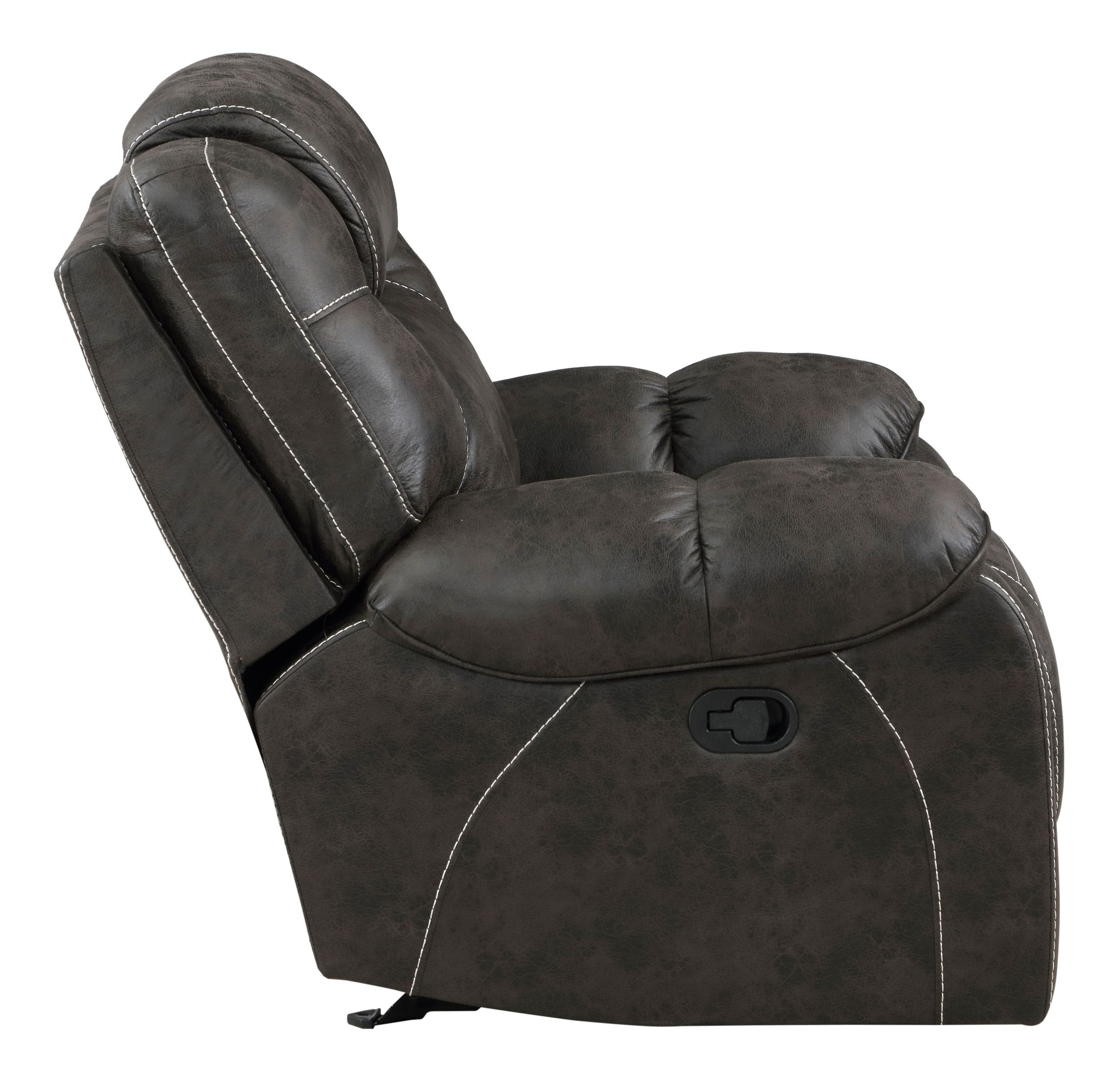 Gainesville Microfiber Double Reclining Living Room Set