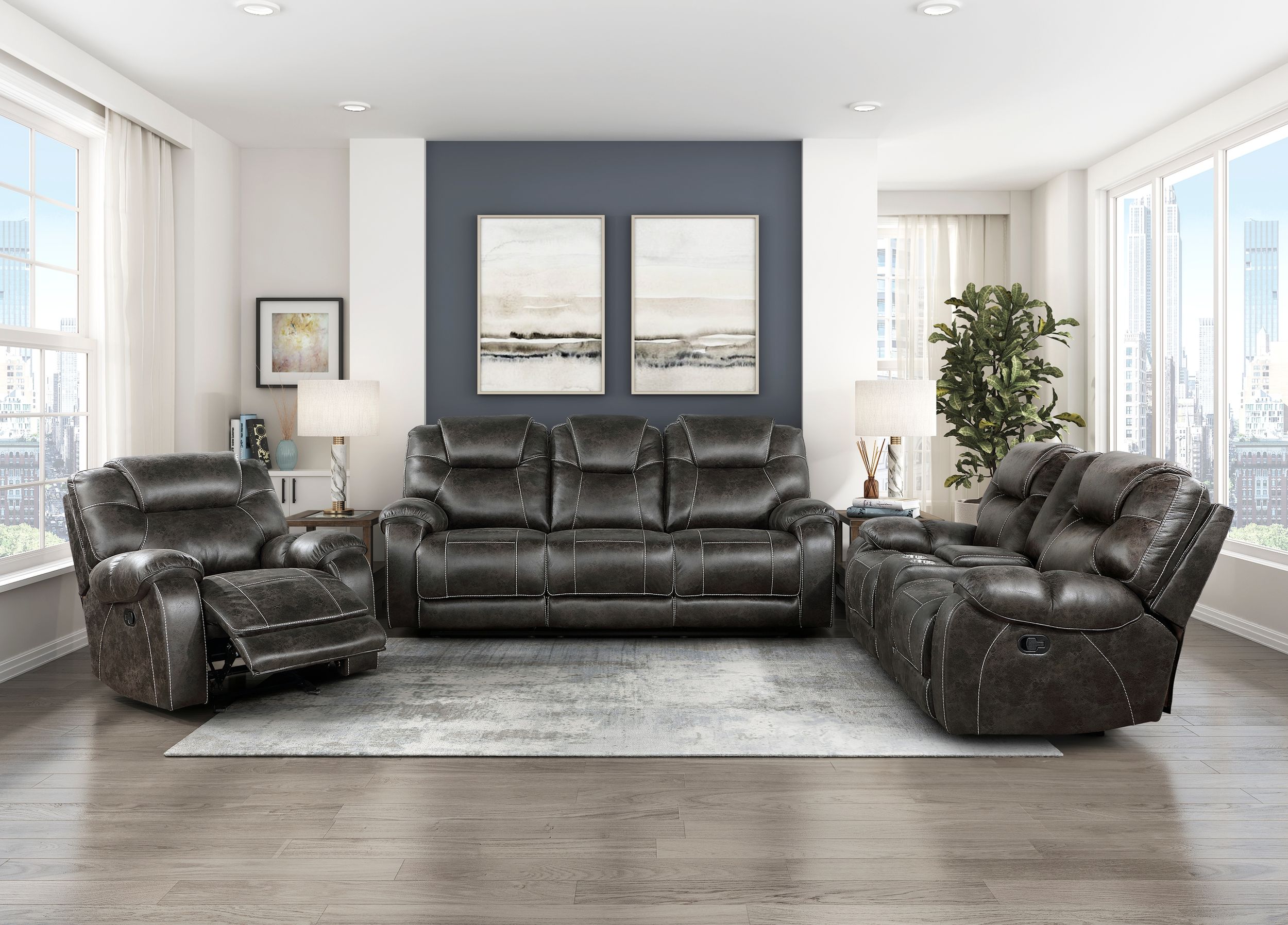 Gainesville Microfiber Glider Reclining Chair