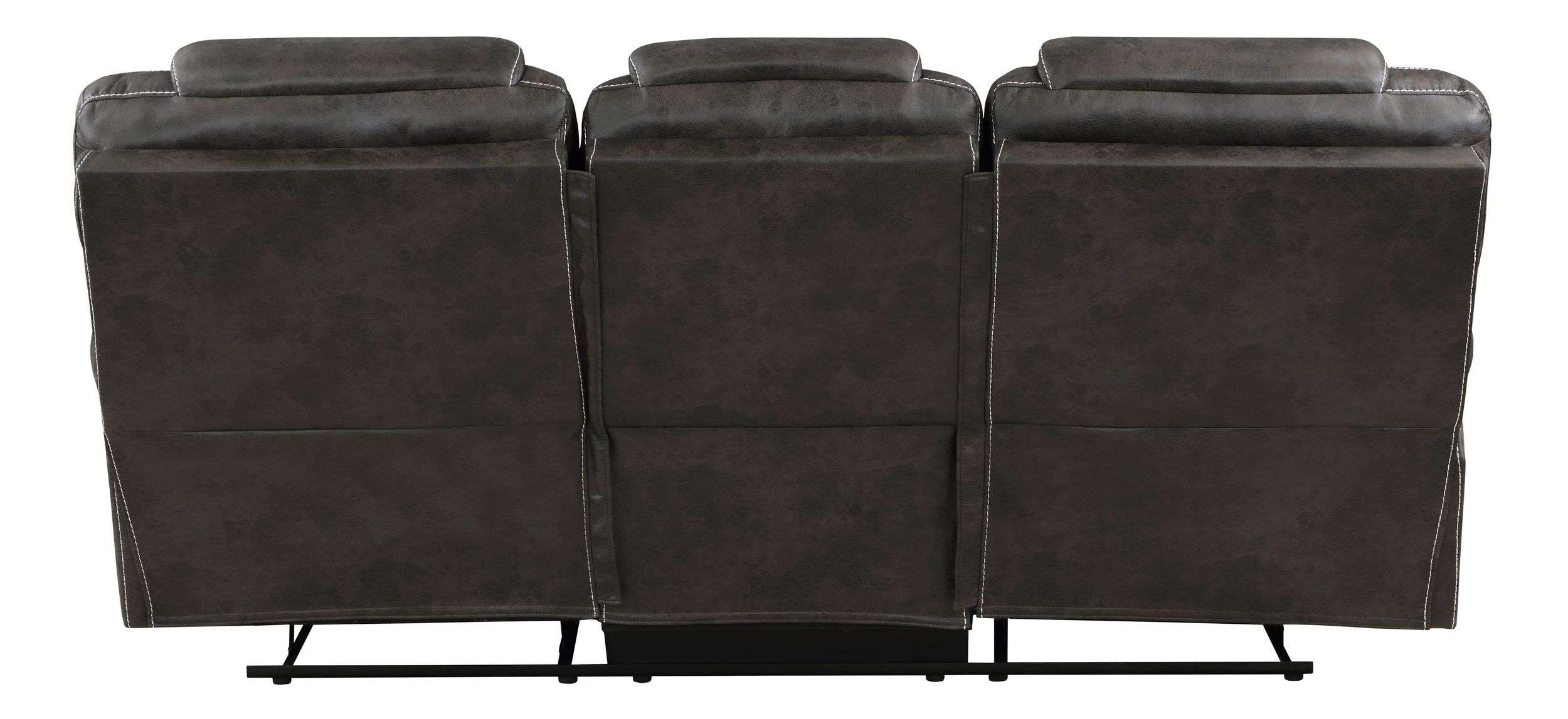 Gainesville Microfiber Double Reclining Living Room Set