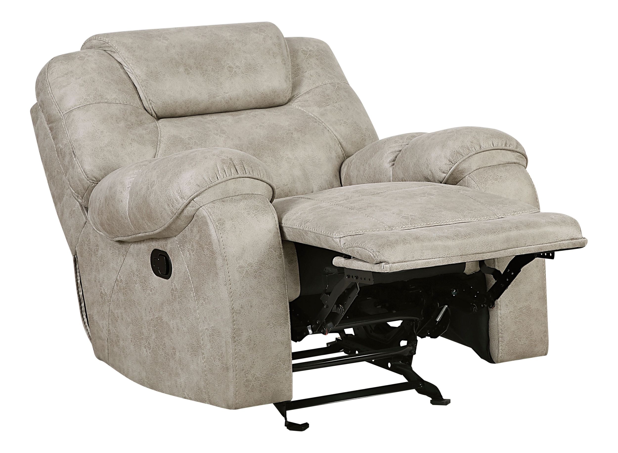 Gainesville Microfiber Double Reclining Living Room Set