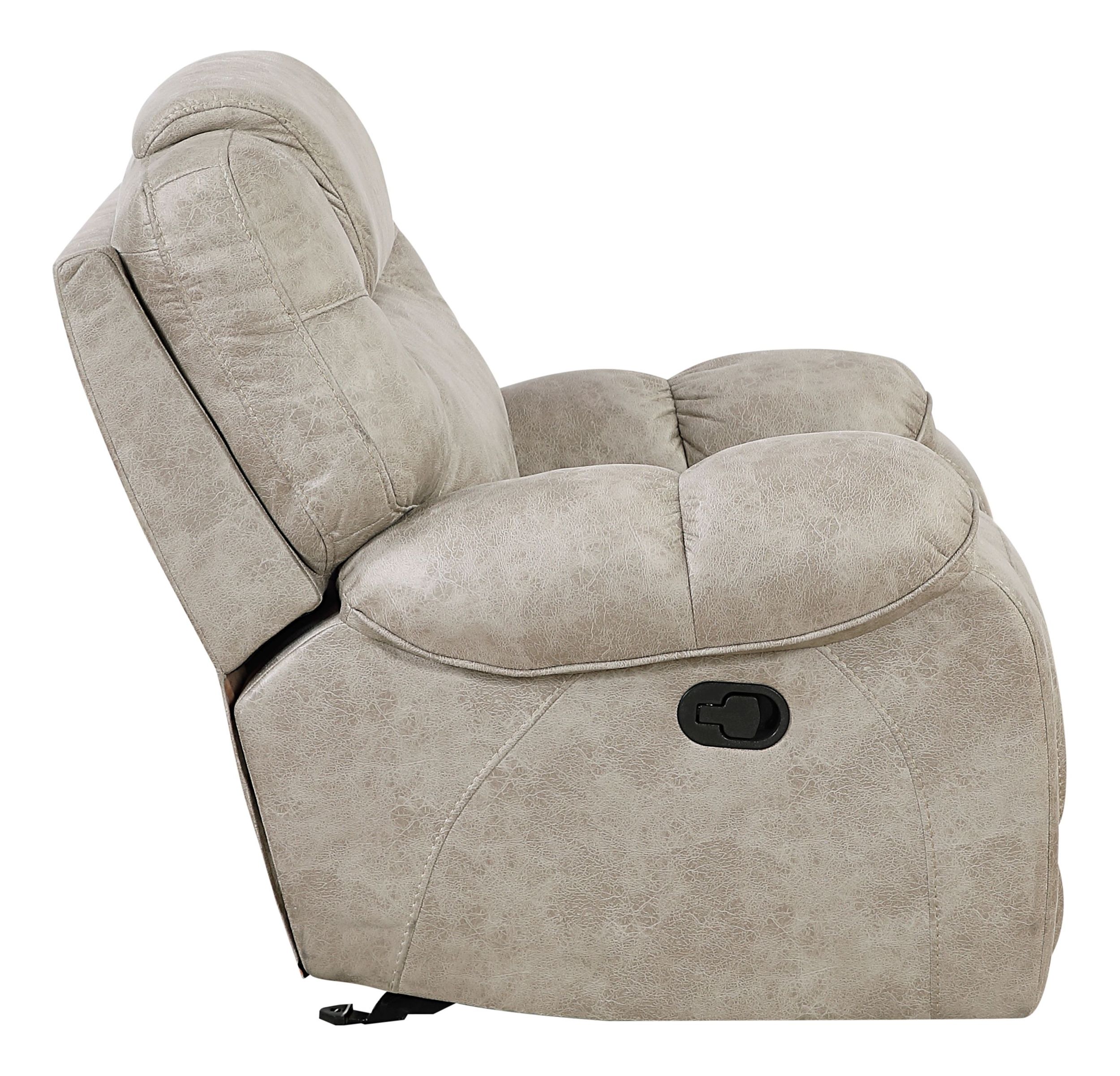 Gainesville Microfiber Double Reclining Living Room Set