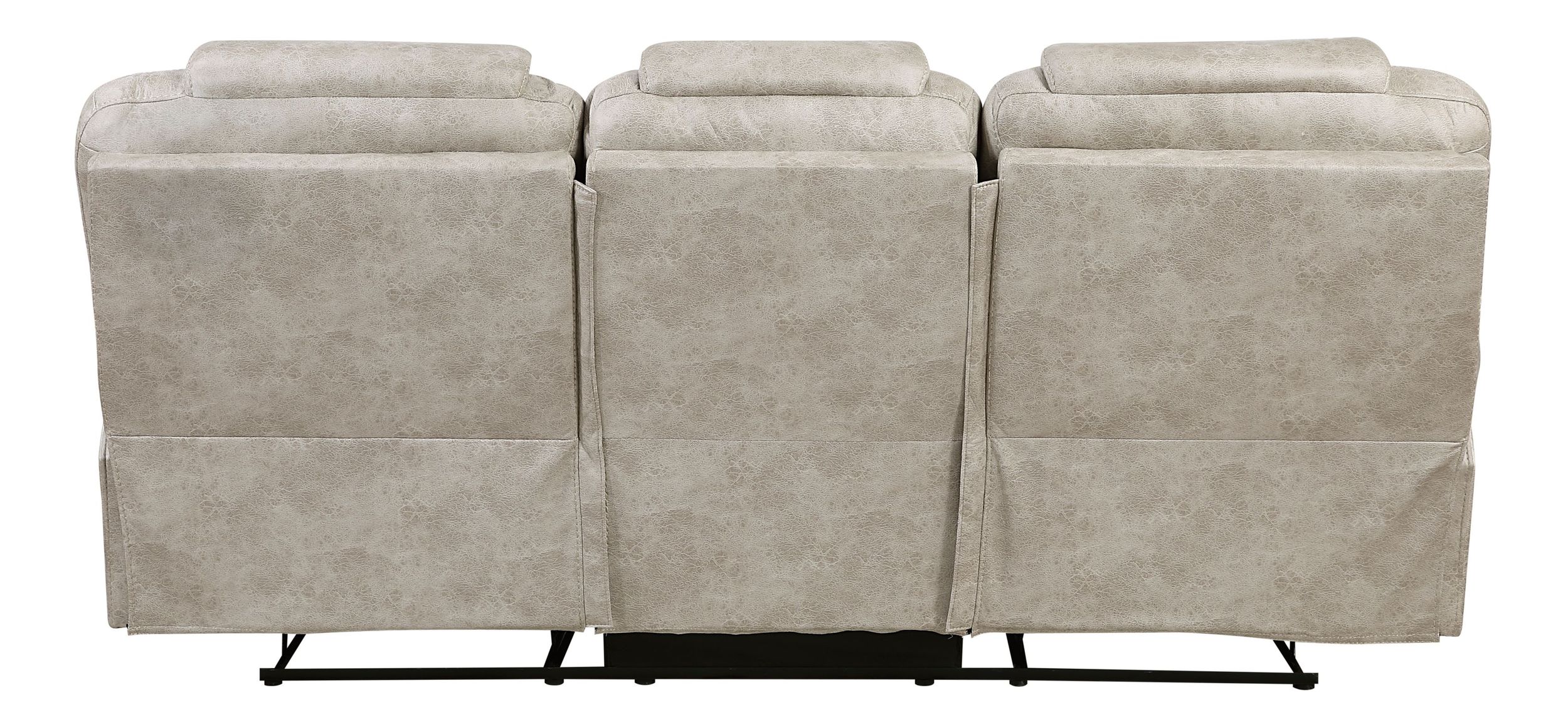 Gainesville Microfiber Double Reclining Living Room Set