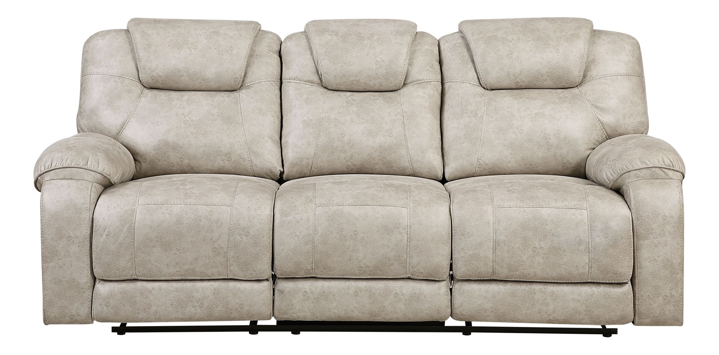 Gainesville Microfiber Double Reclining Living Room Set