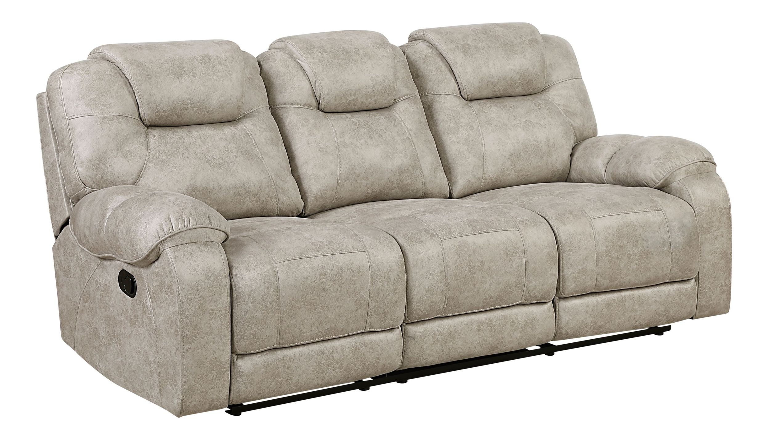 Gainesville Microfiber Double Reclining Sofa