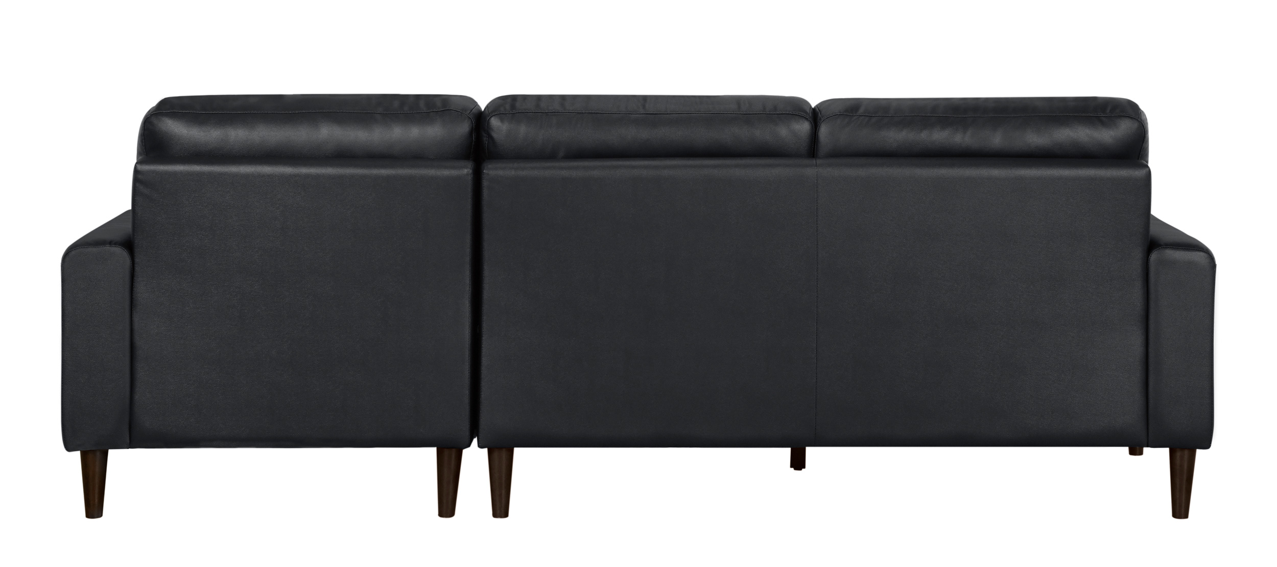 Lewes Leather 2‑Piece Sectional Sofa with Right Chaise